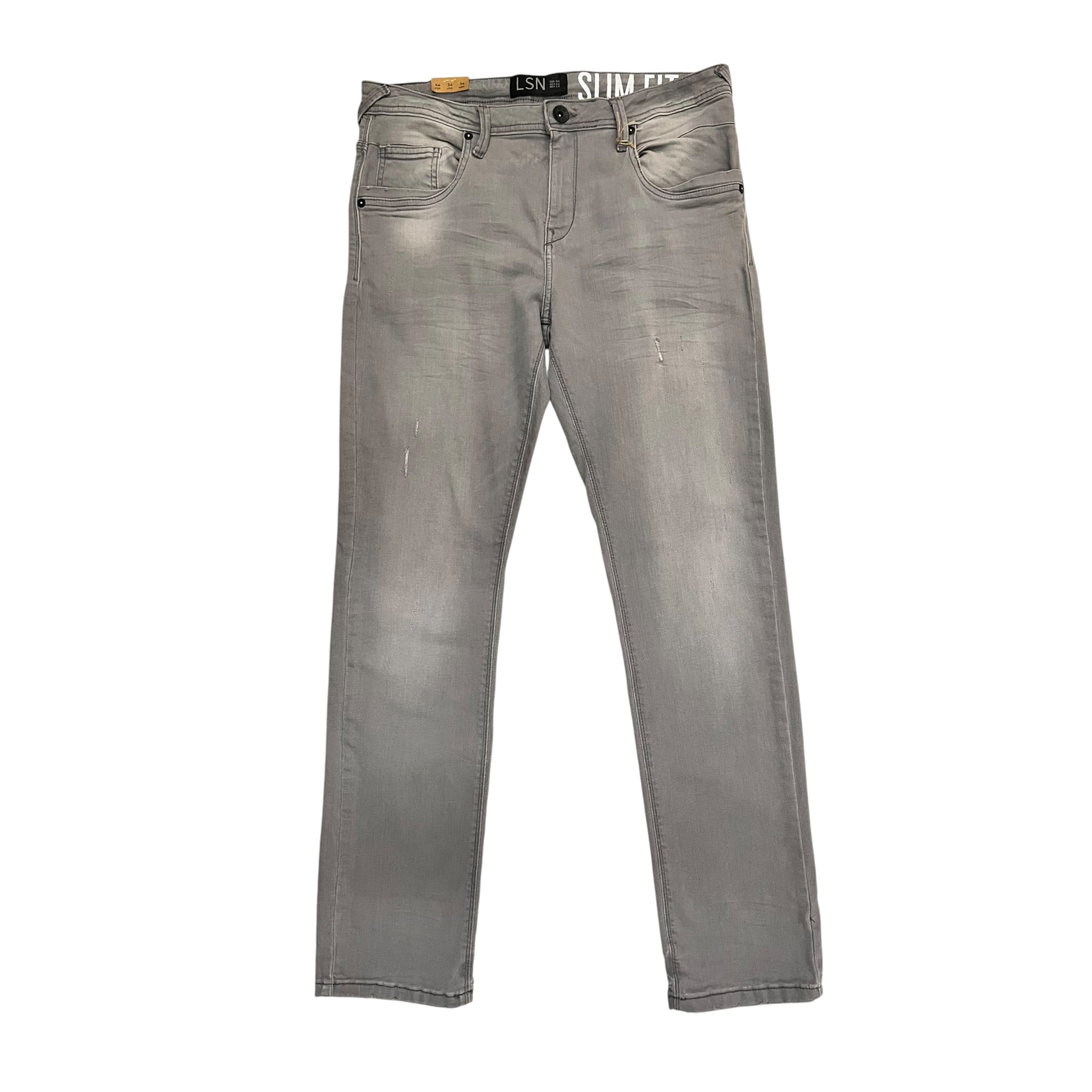 Pantalón Denim Para Caballero Color Gris LSN