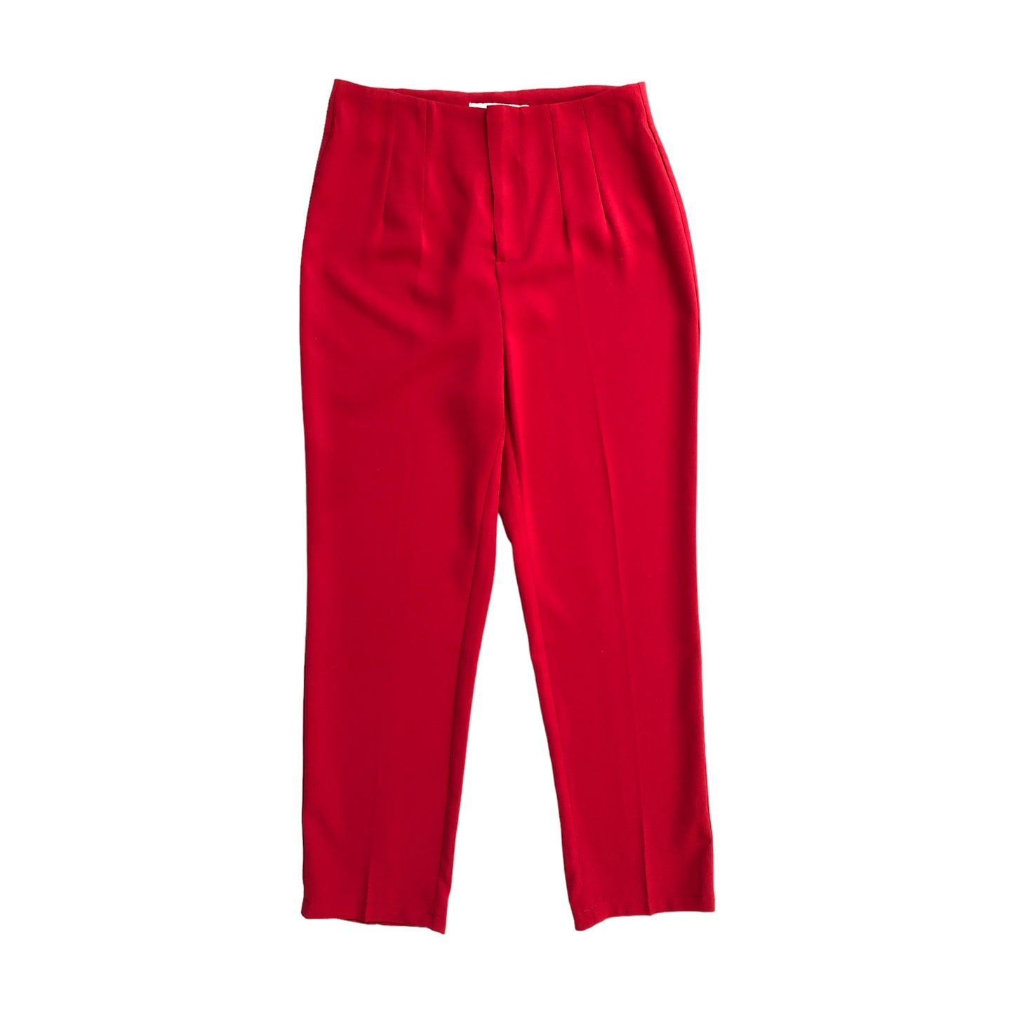 Pantalón Alto de Pinzas Rojo LC