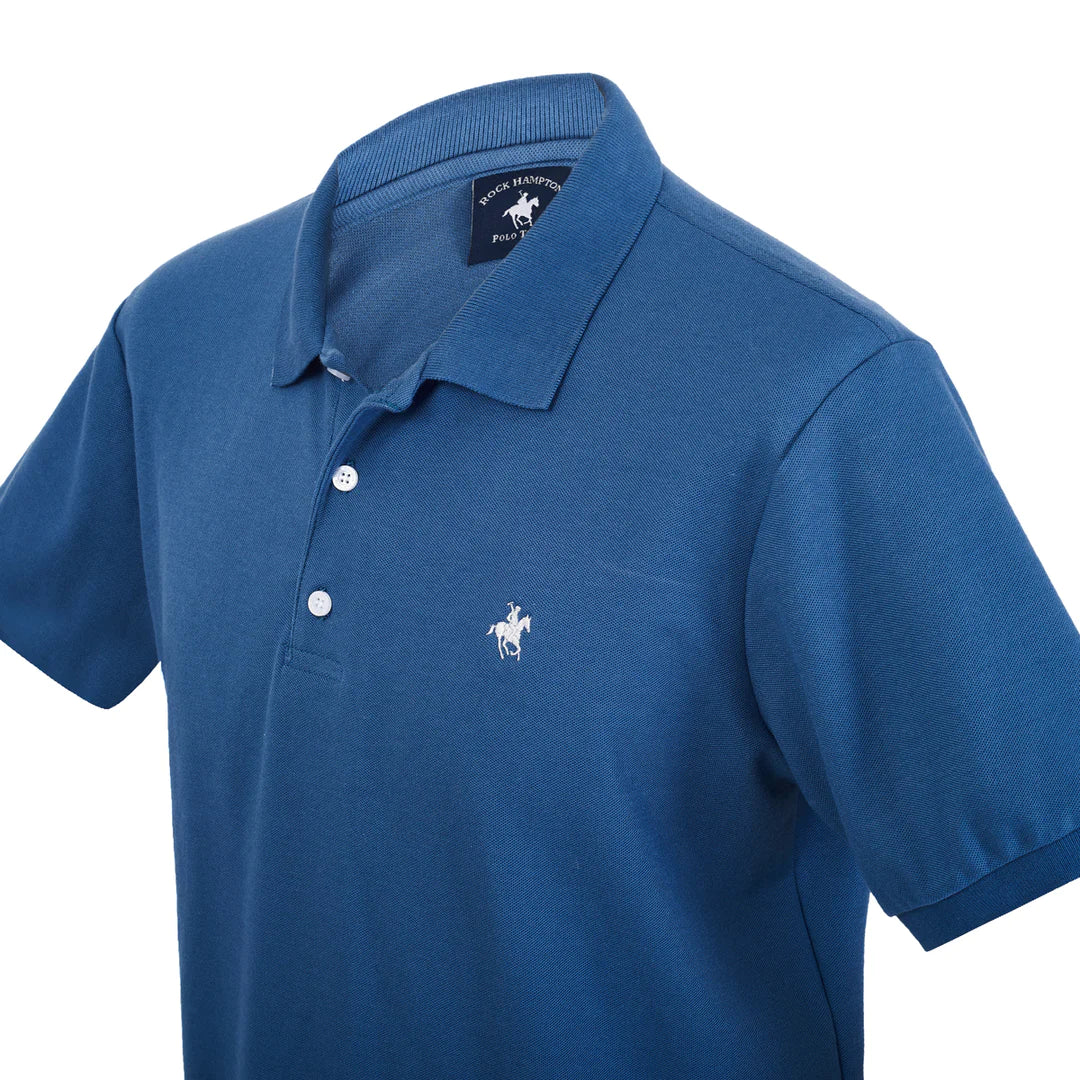 Playera Polo Petróleo Clásica Para Caballero Rock Hampton Polo Team