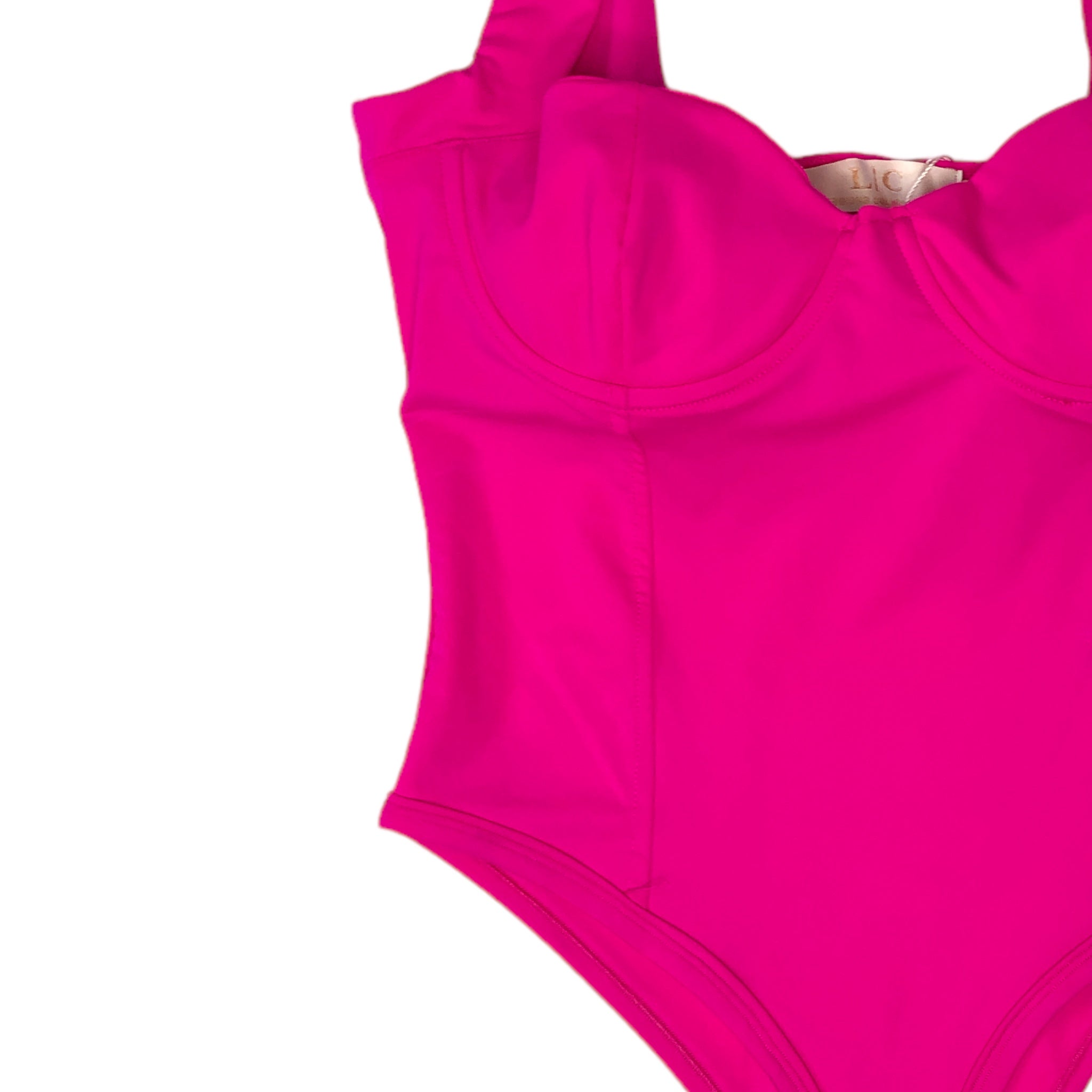 Body Fucsia Liso Para Dama LC