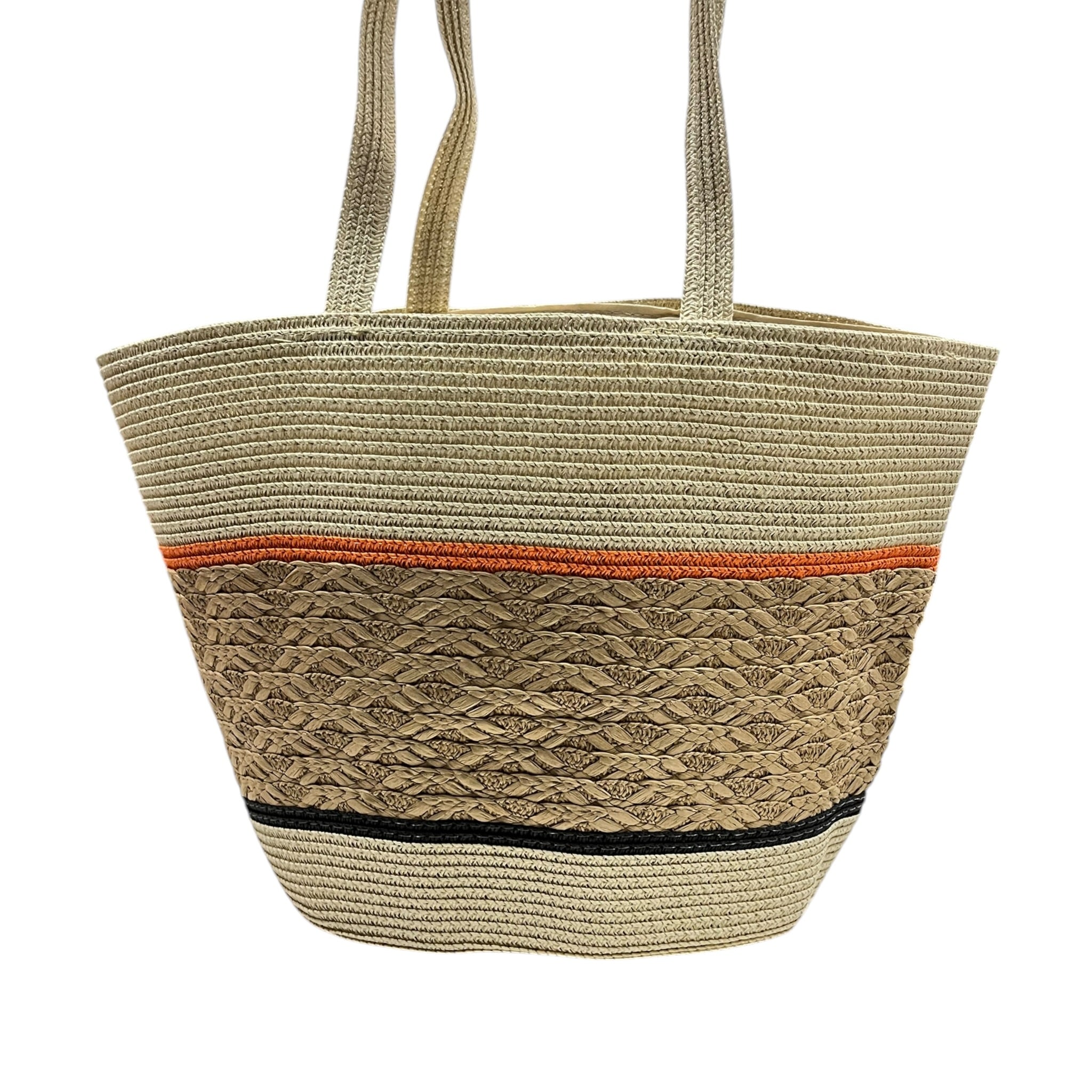 Sombrero Y Bolsa Beige/Naranja Mussi