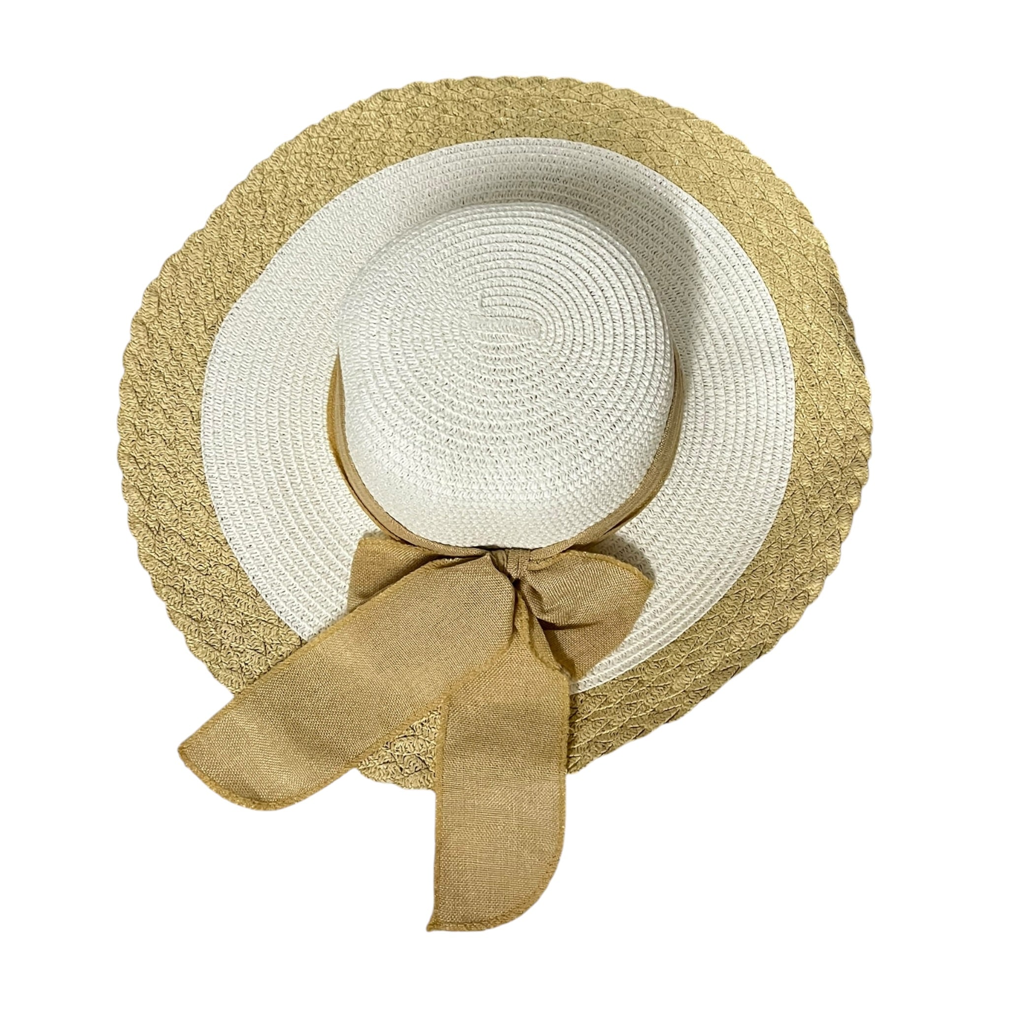 Sombrero Y Bolsa Beige/Hueso Mussi