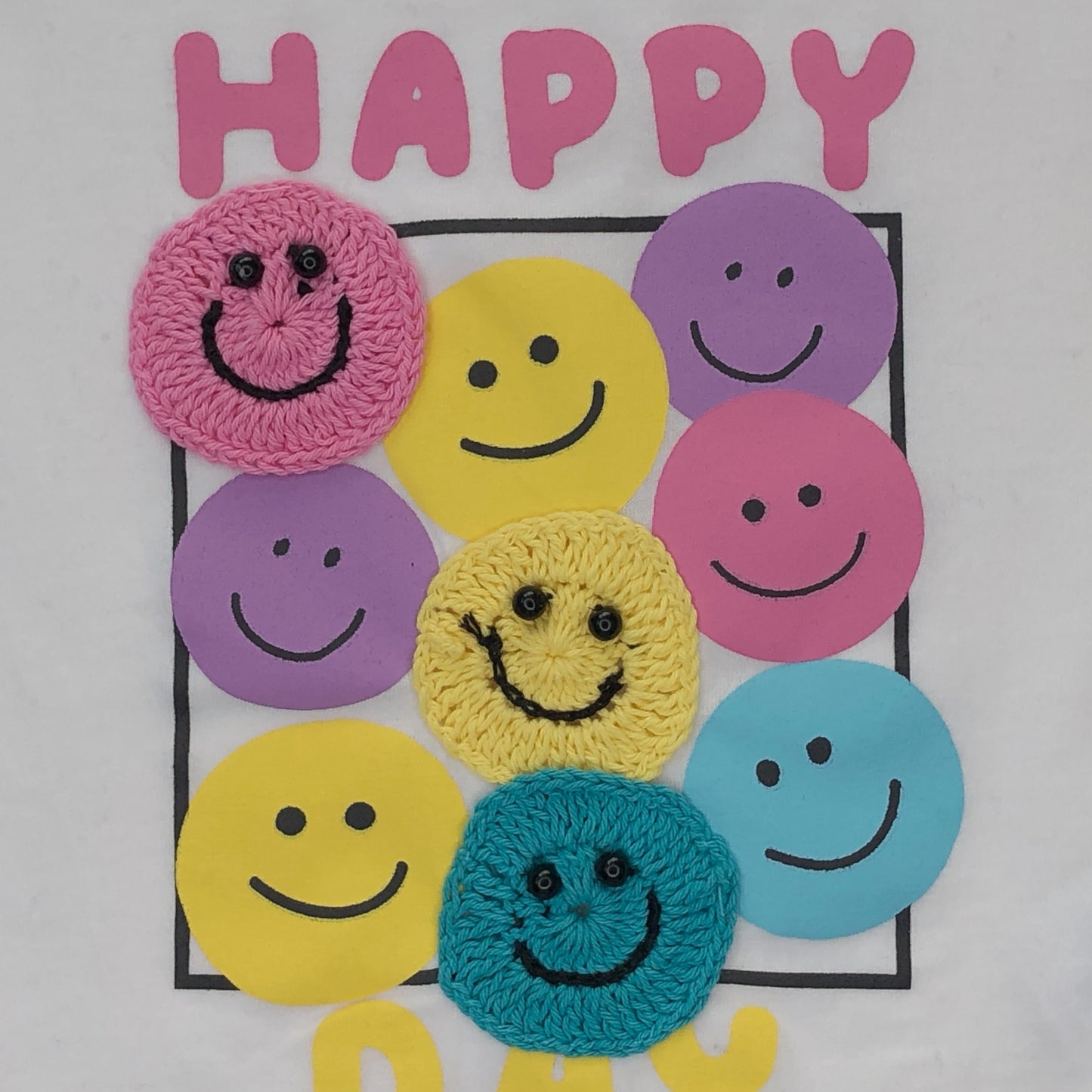 Playera smile colors de manga corta "HAPPY DAY" niña Losan