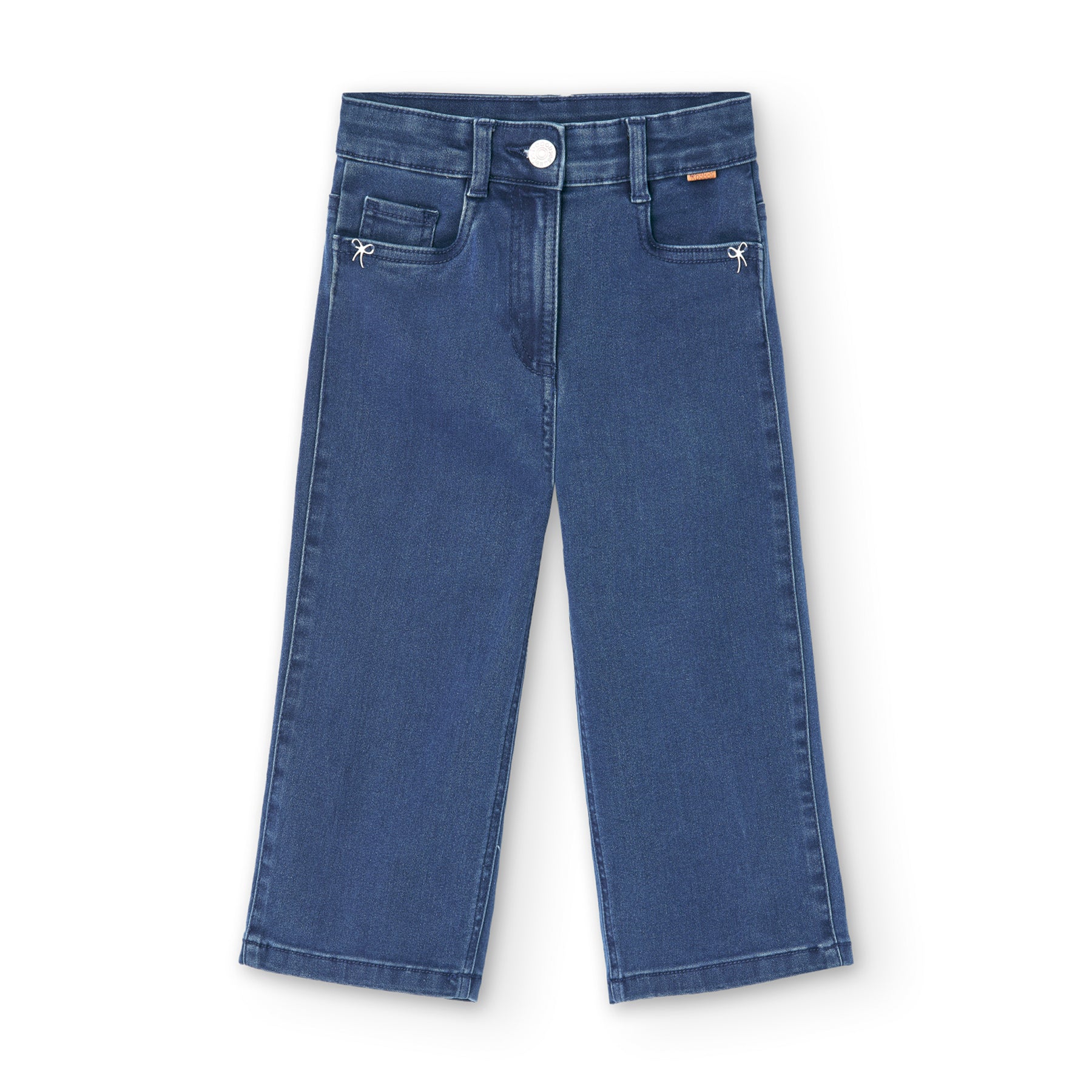 Pantalón Denim Elástico Para Niña BOBOLI
