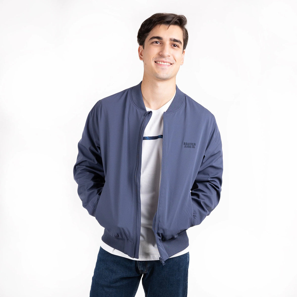 Chamarra Liviana De Hombre Marino Nautica Jeans