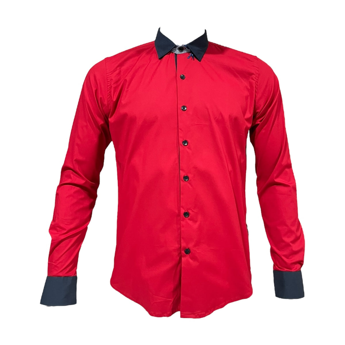 Camisa Slim ESTRECH Color Rojo Para Caballero ZAREVICH COLLECTION