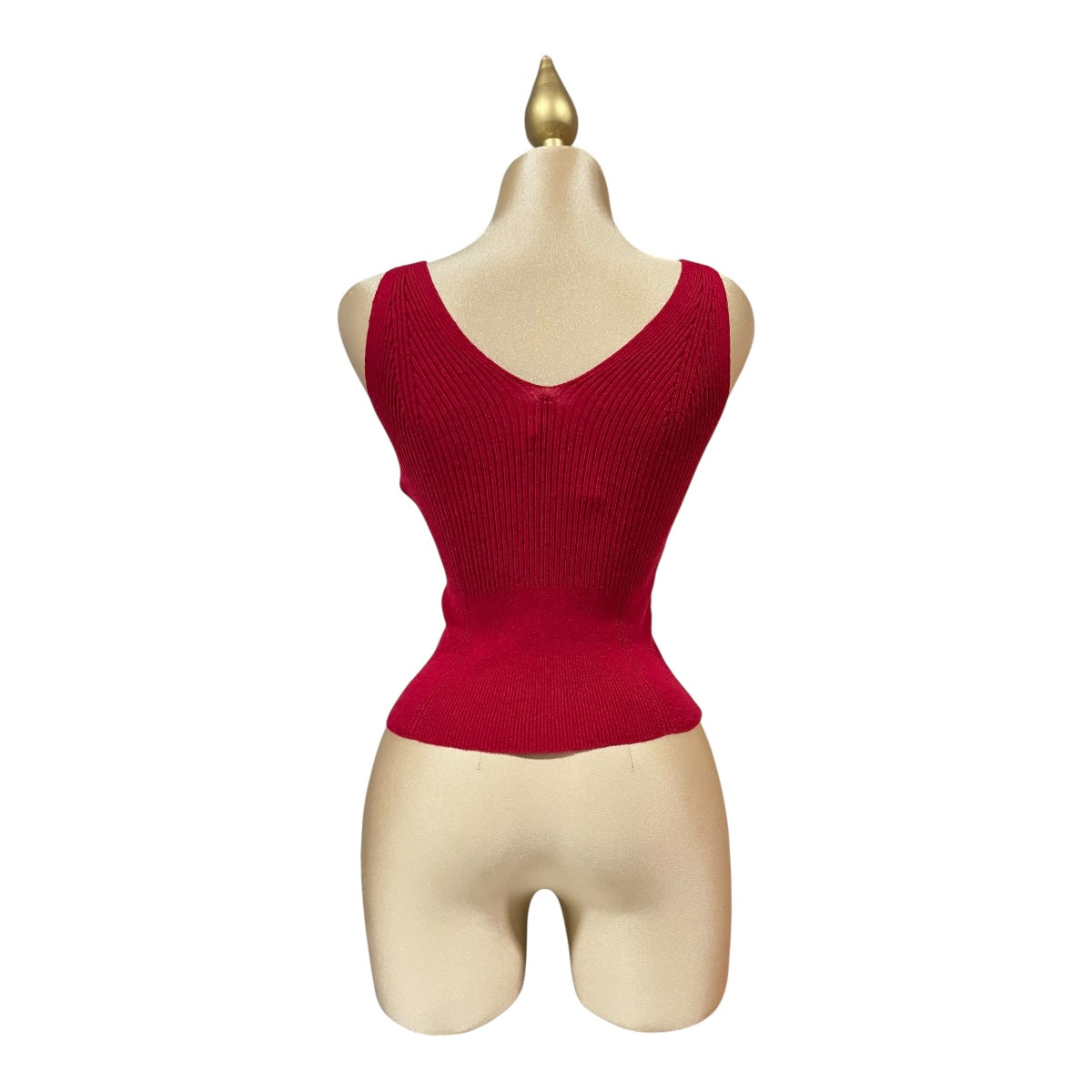 Top Tirantes Cuello En V Rojo  Para Dama OM