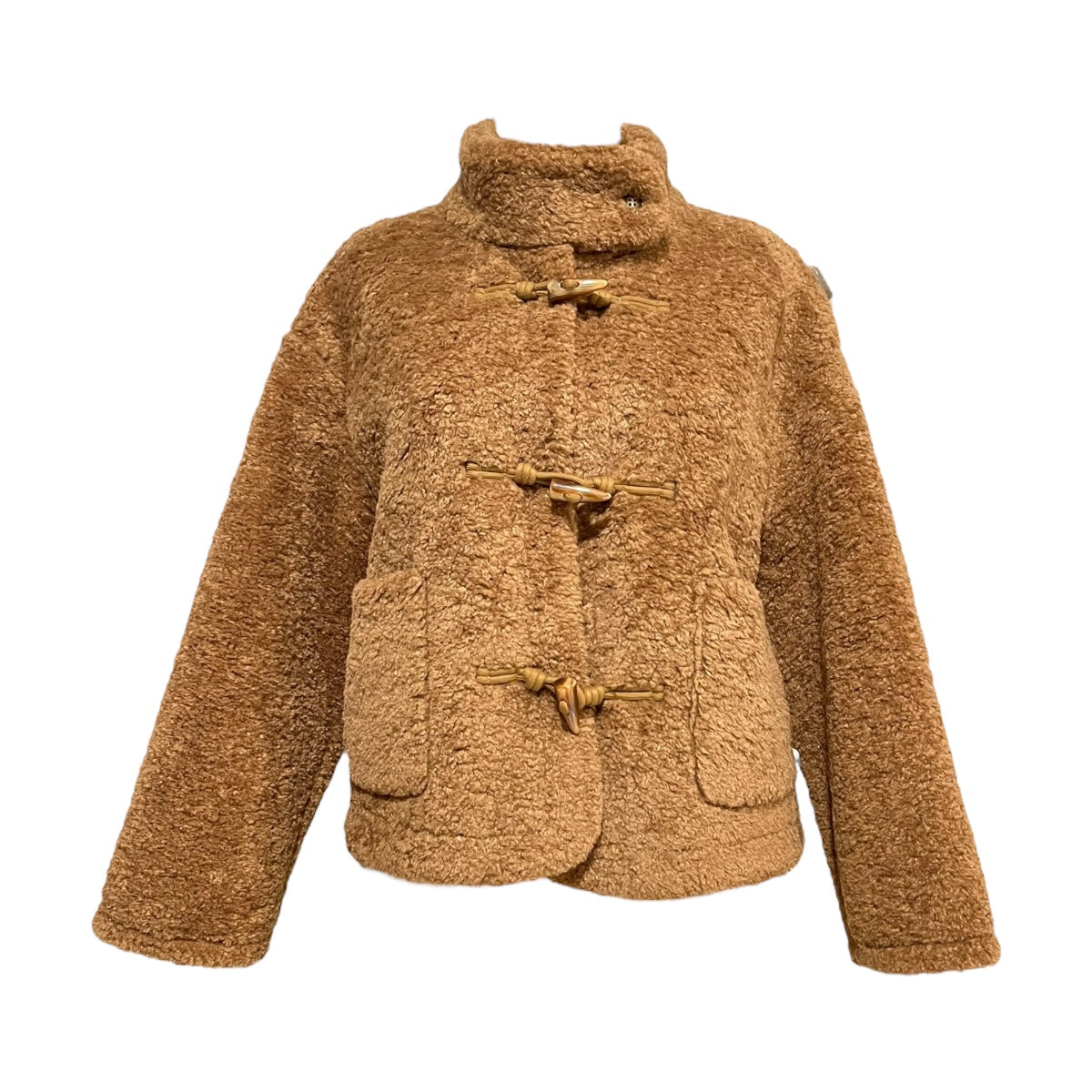 Abrigo Camello Con Bolsa Para Dama Mussi