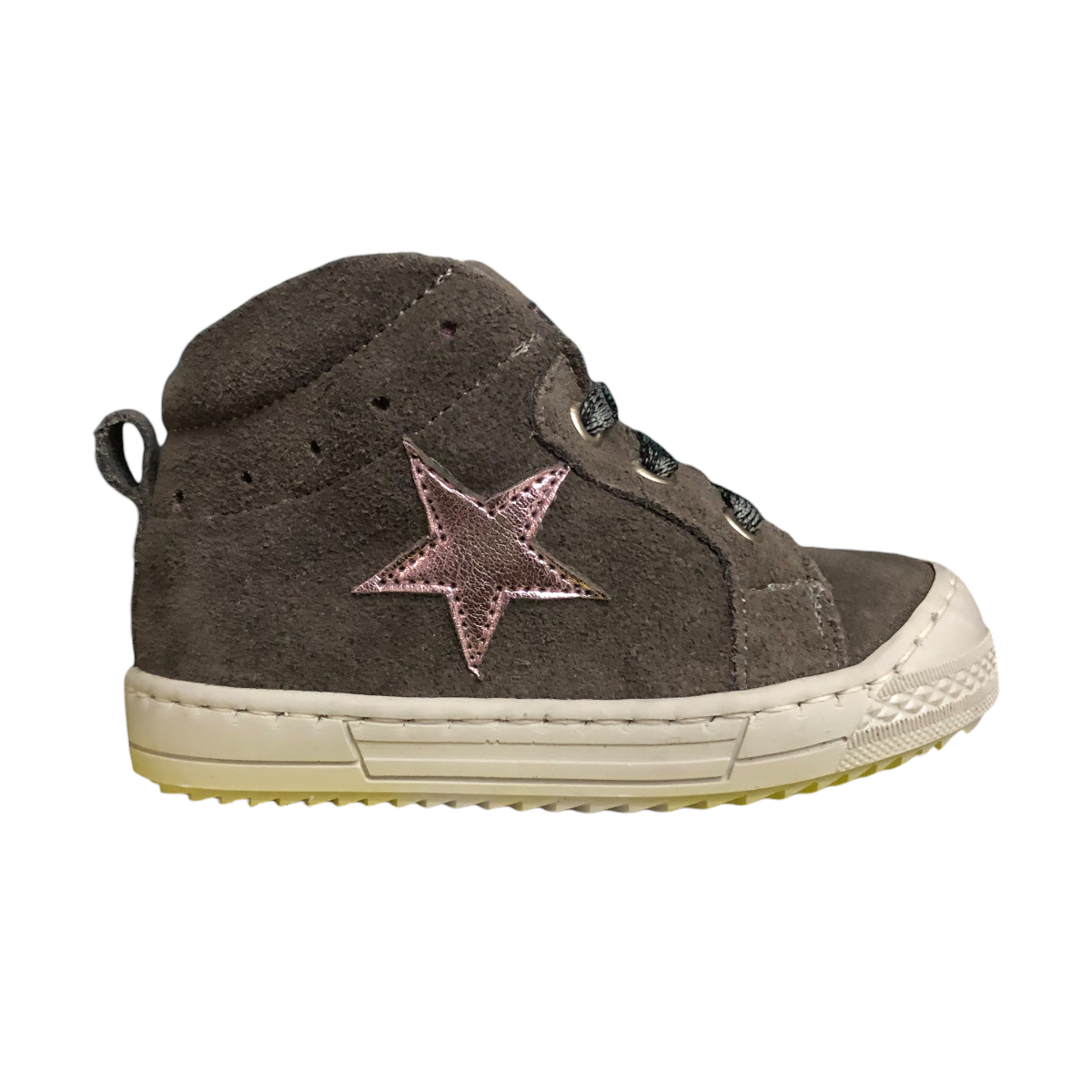 Tenis Bota Estrella Para Niña Gris/Velour DOGI