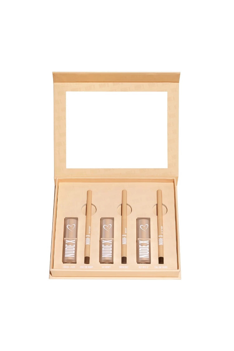 Your Best Nude Lip Set 3 Matte Lipsticks + 3 Retractable Lip Linner Beauty Creations