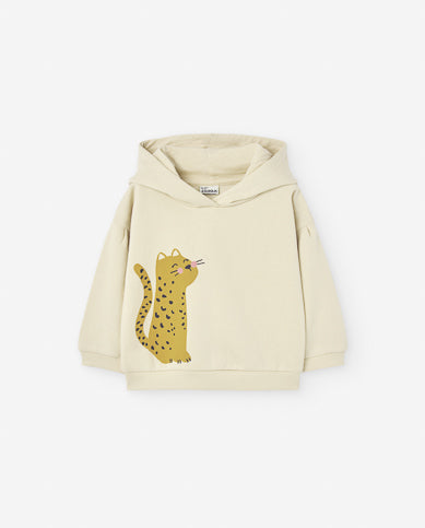 Sudadera Beige Con Capucha Para Bebé Niña Losan