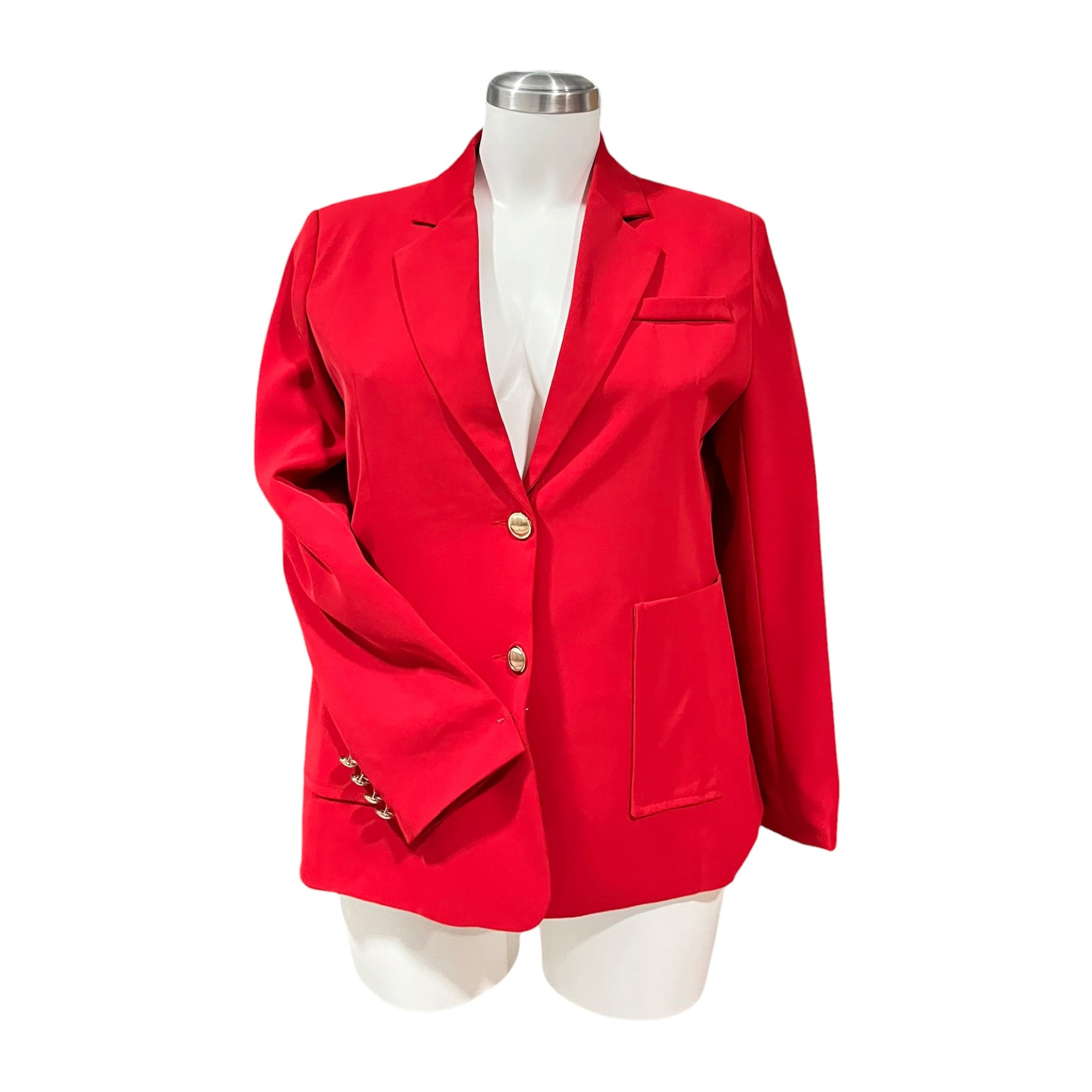Saco Clásico Elegante Rojo Curvy LC