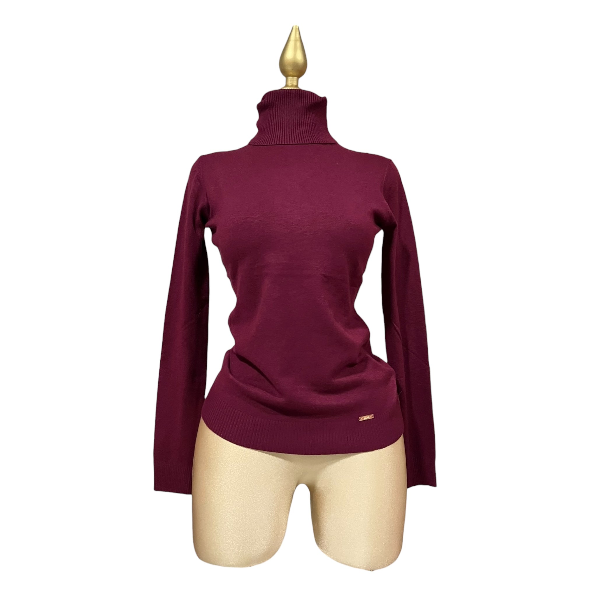 Blusa Vino Cuello De Tortuga Para Dama MUSSI