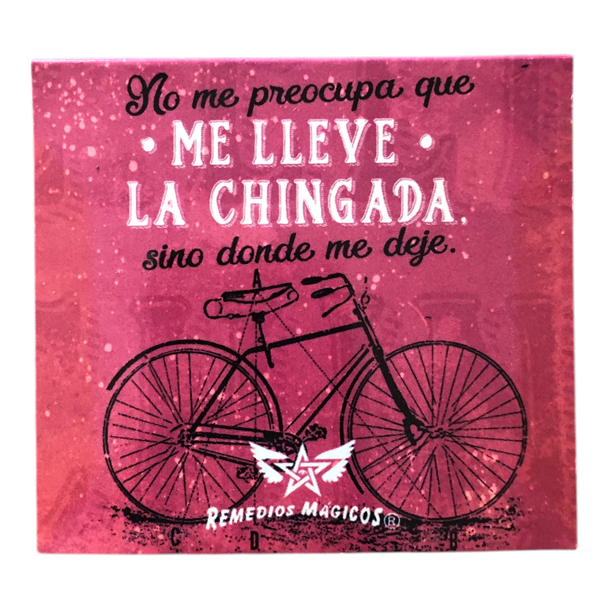 Separador de libros No me preocupa que “ME LLEVA LA CHINGADA” si no donde me deje Remedios Mágicos