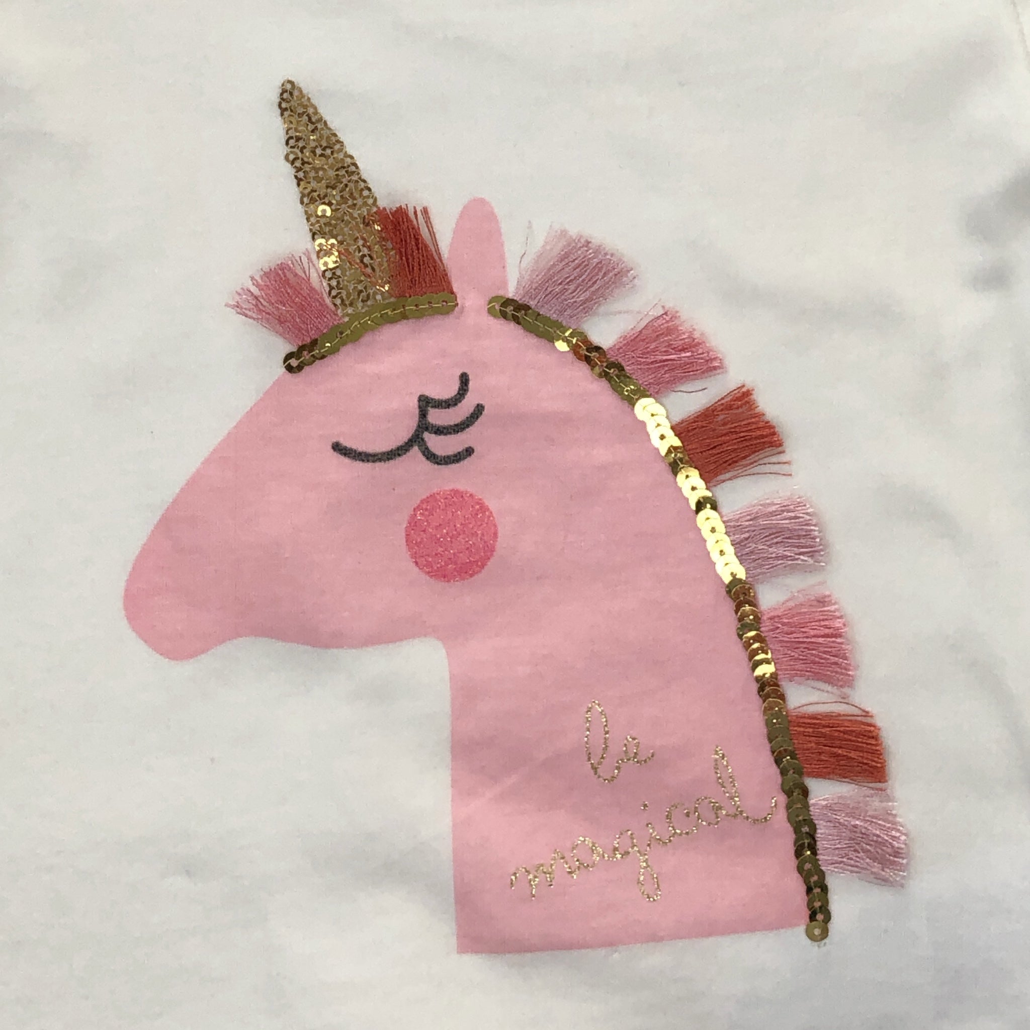 Playera Unicornio Rosa Manga Corta "Be Magical" Niña Losan