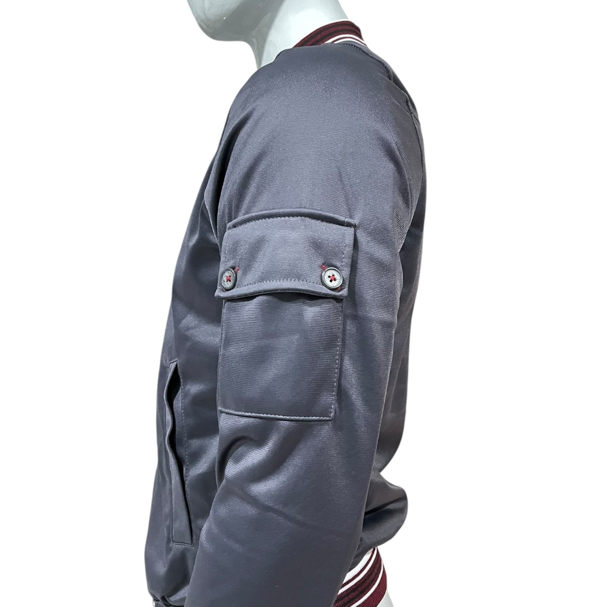 Chamarra Bomber Gris Para Caballero VARANASI