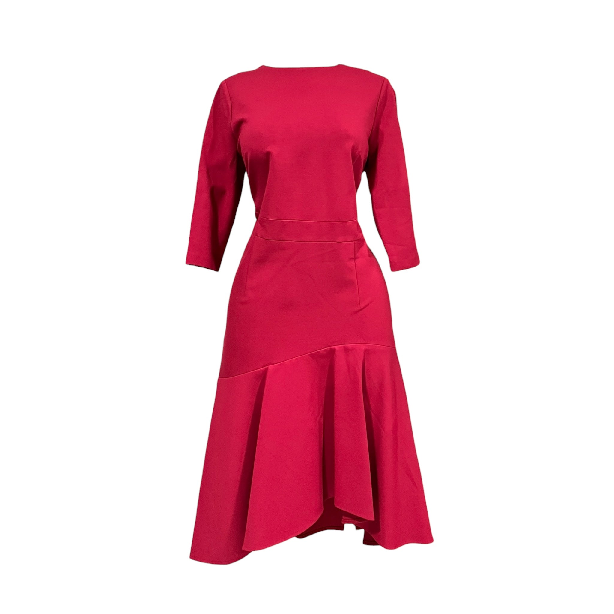 Vestido Rojo Manga 3/4 Para Dama MUSSI