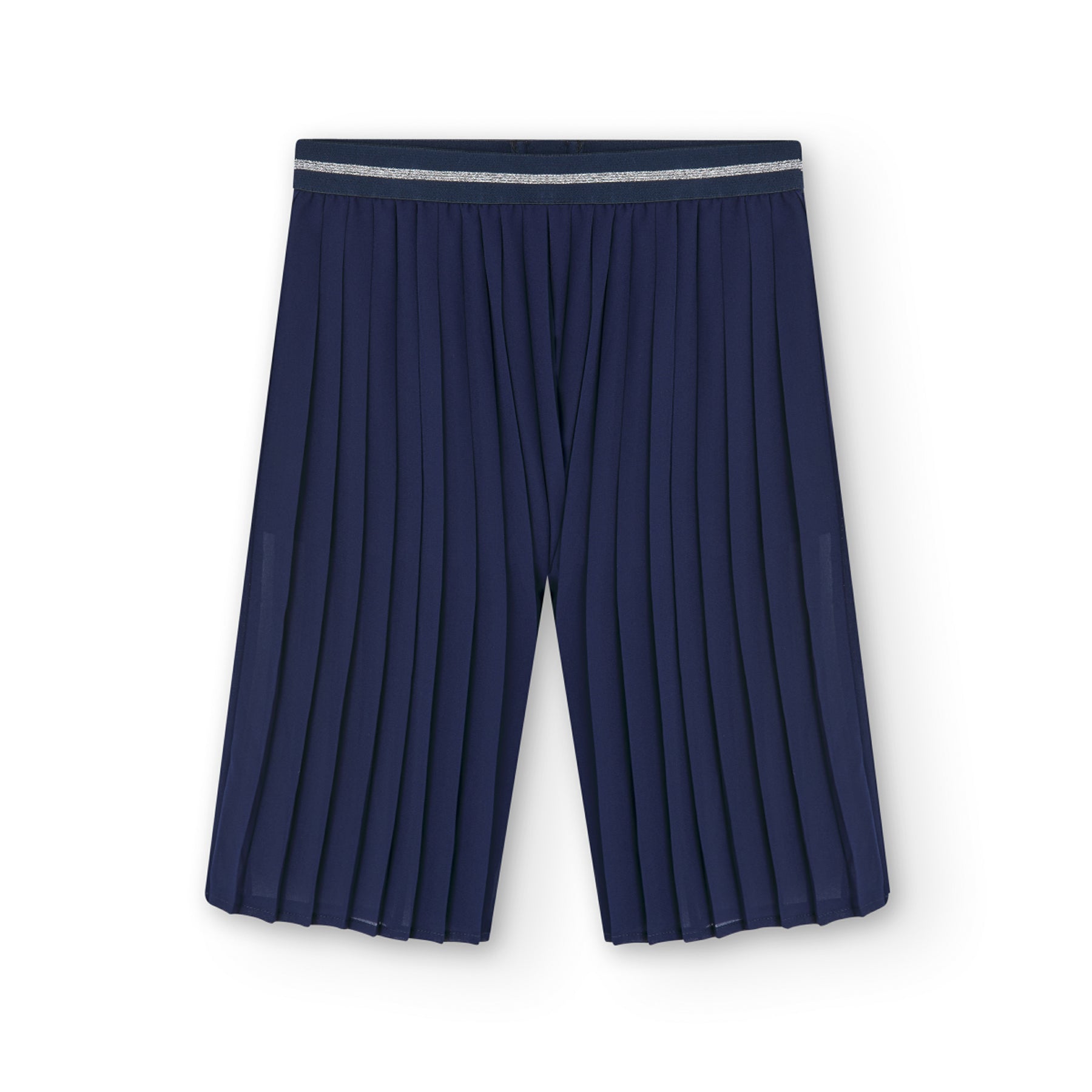 Pantalón De Gasa Plisada Azul Marino Para Niña BOBOLI