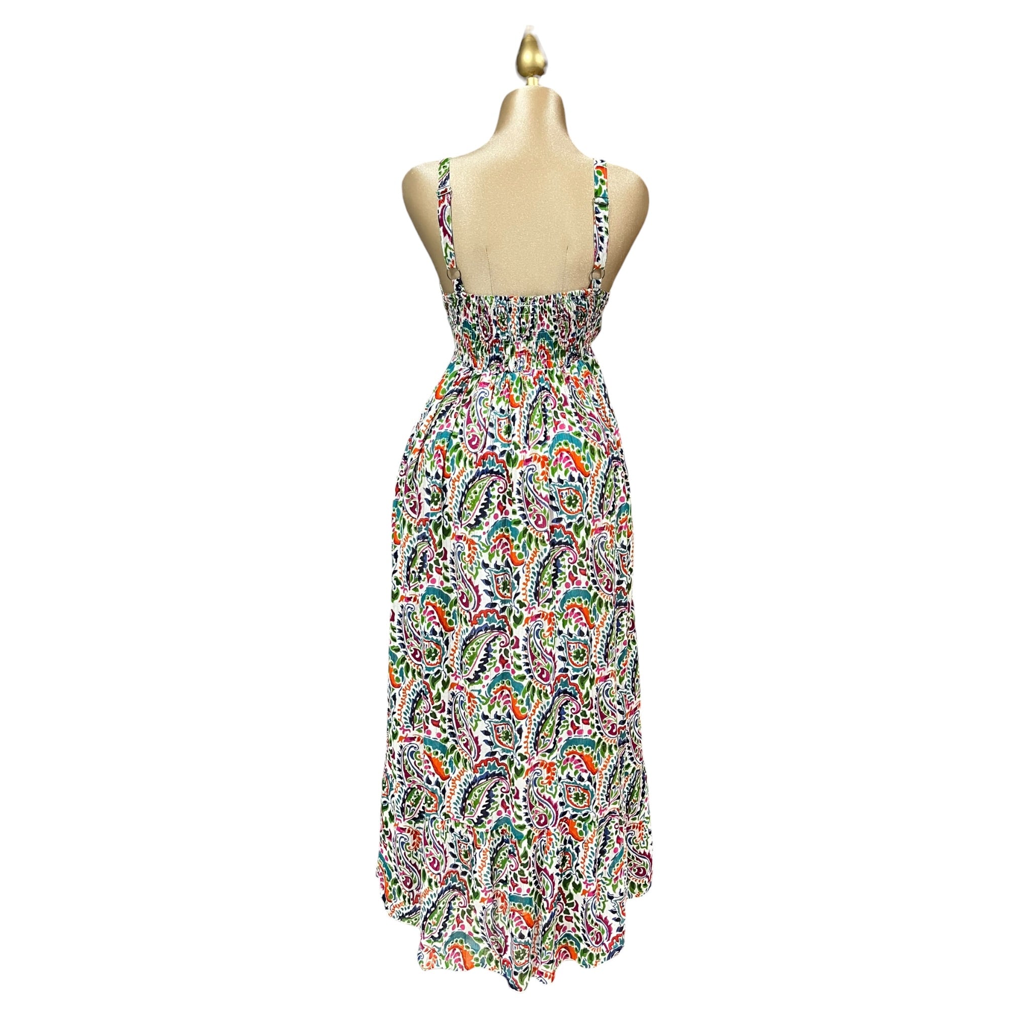 Vestido Con Tirantes Multicolor Mussi