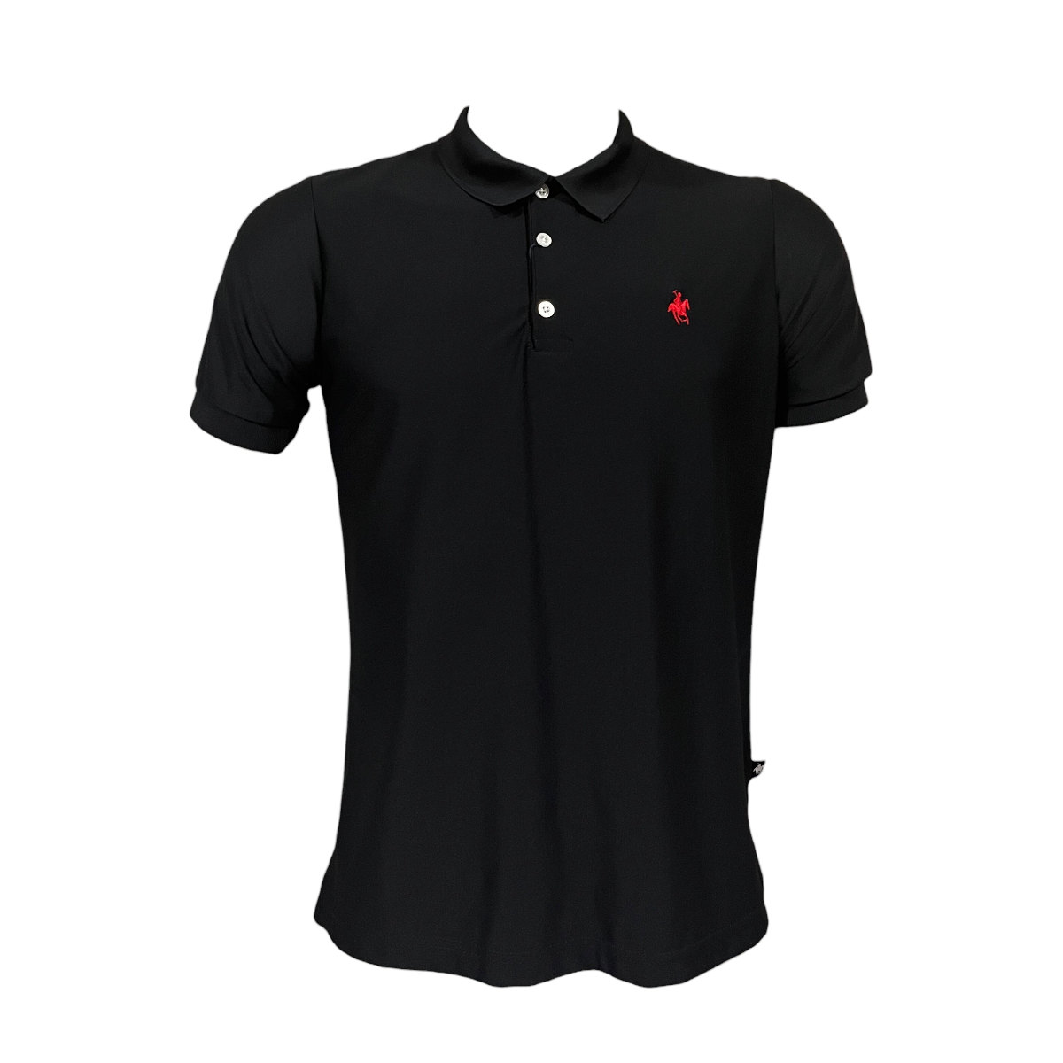Playera Polo Color Negro Rock Hampton Polo Team