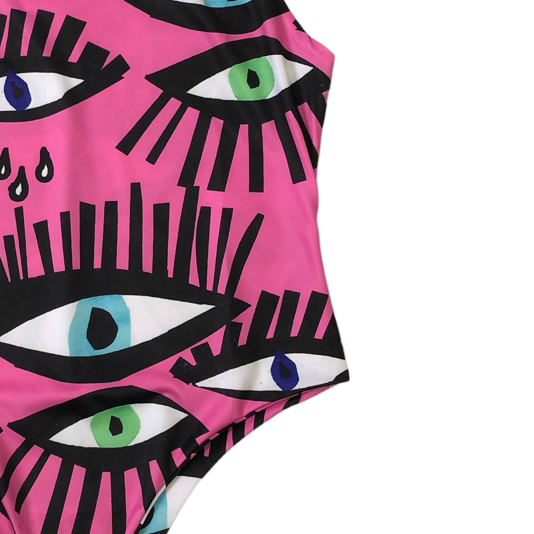 Body Fucsia Estampado Ojos LC.