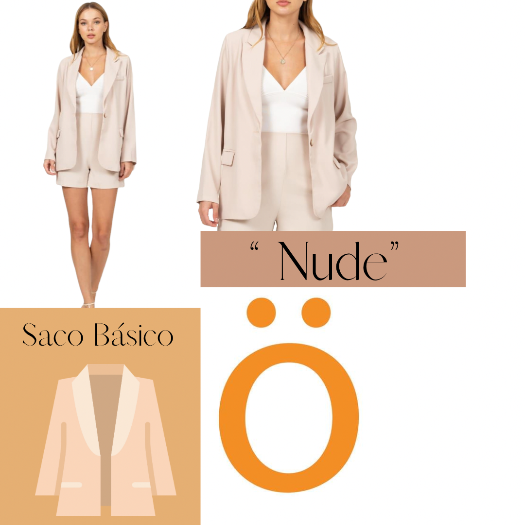 Saco Color Beige Para Dama ERIVEL