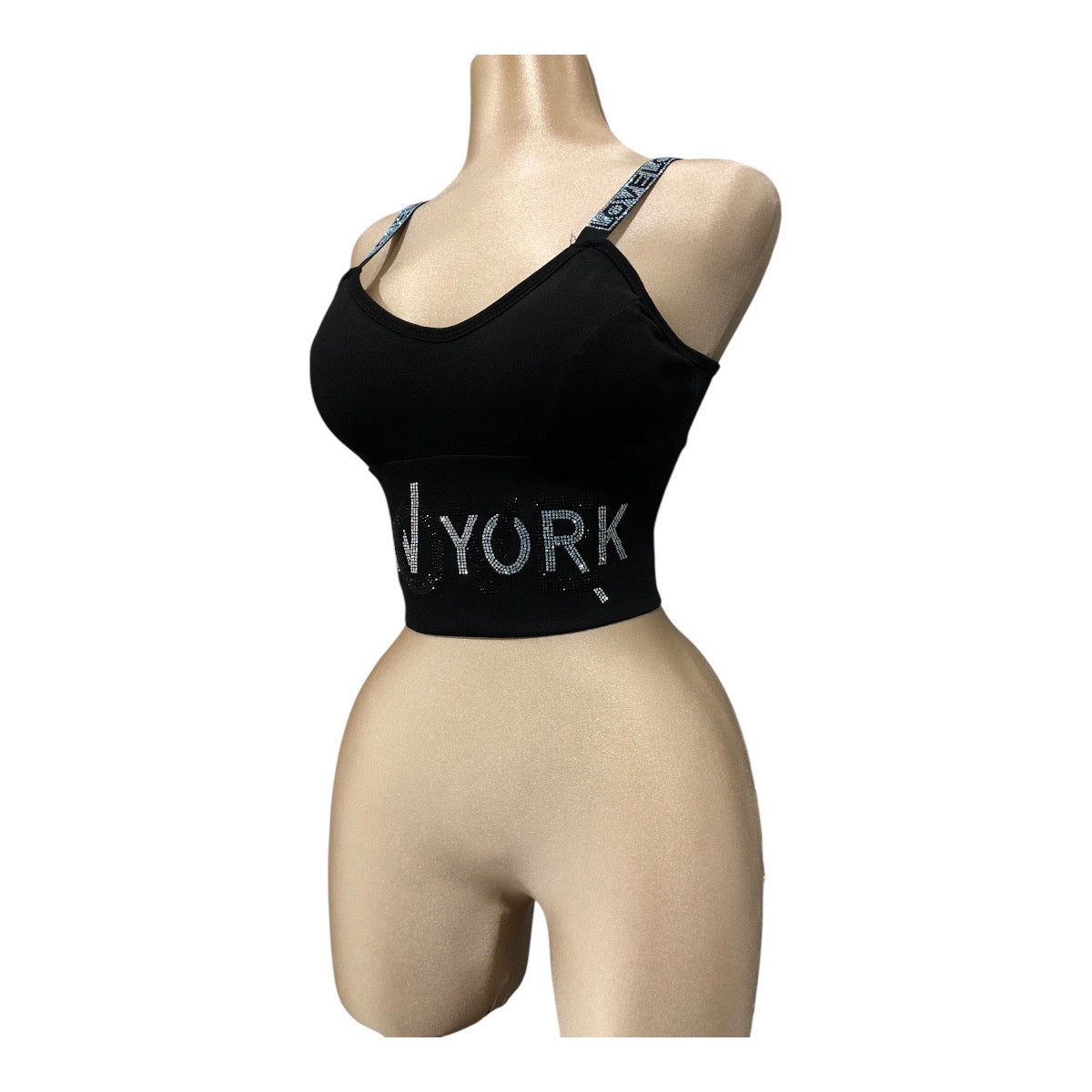 Playera Top “NEW YORK” Color Negro LC