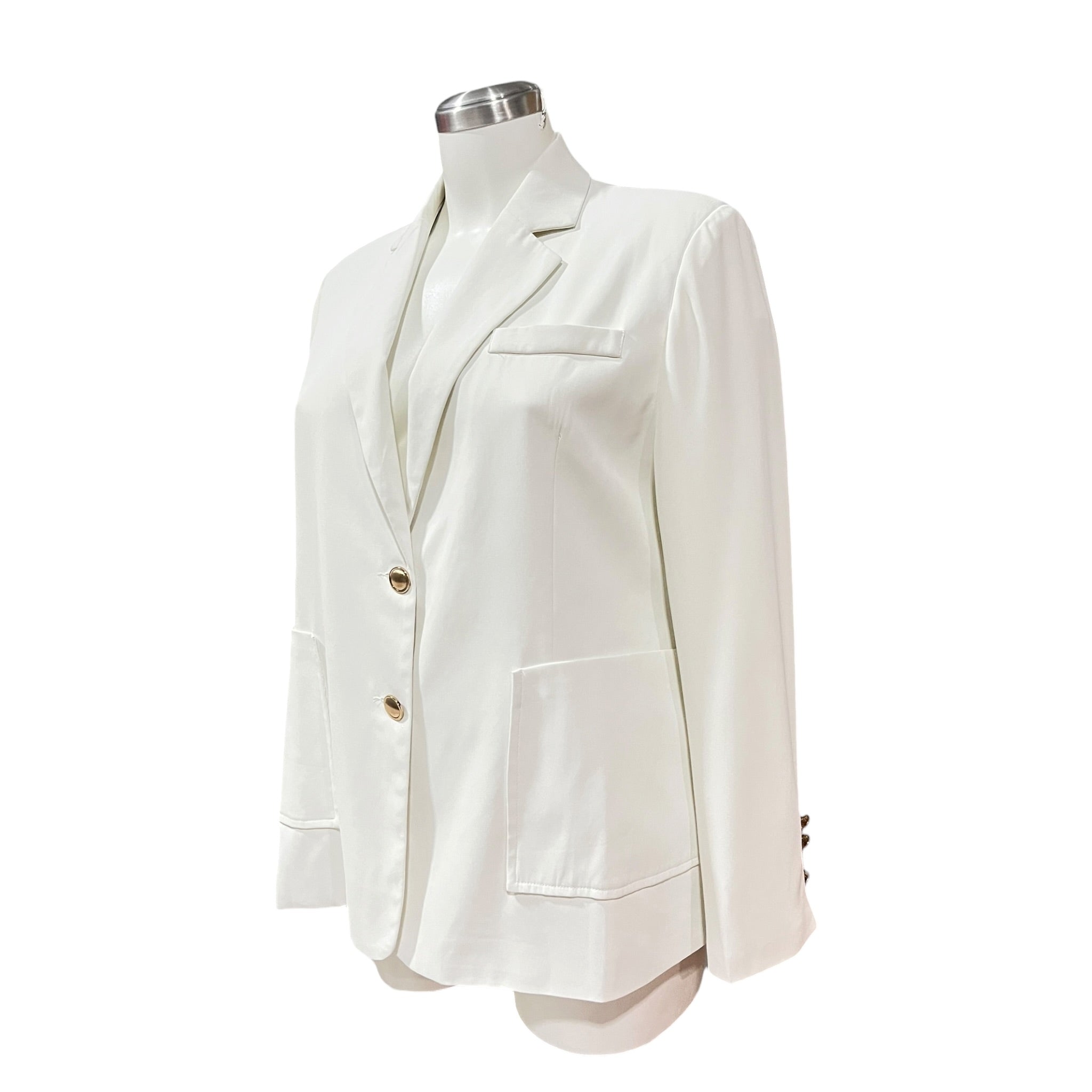 Saco Clásico Elegante Blanco Curvy LC