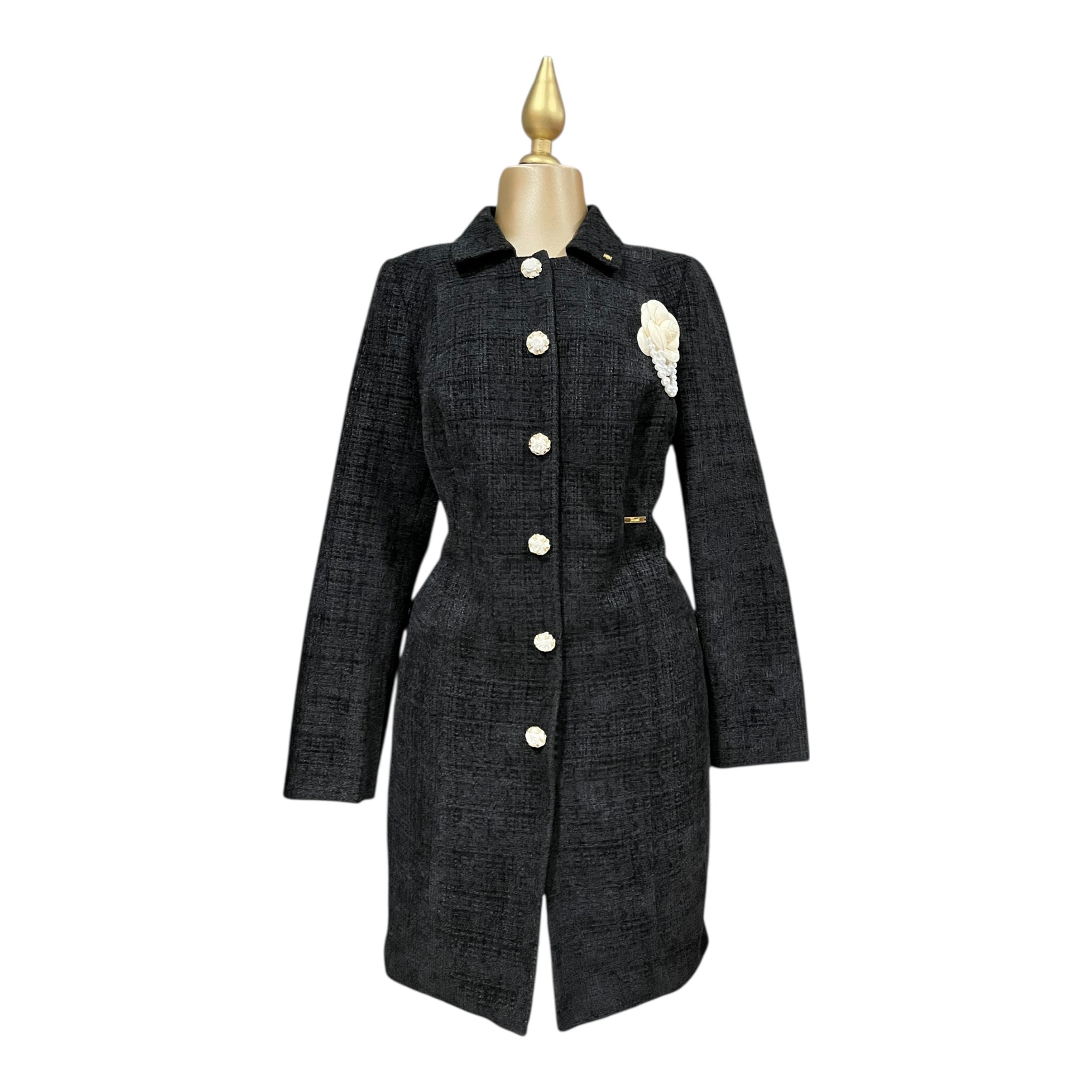 Abrigo Para Dama Color Negro MUSSI