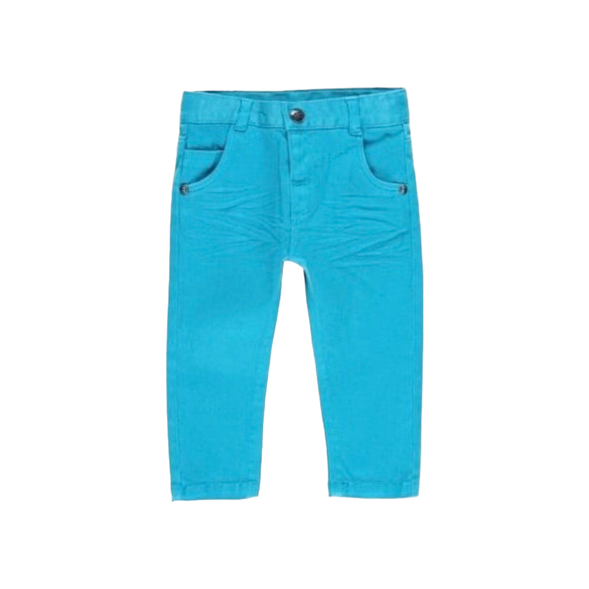 Pantalón sarga niño azul turquesa niño BOBOLI