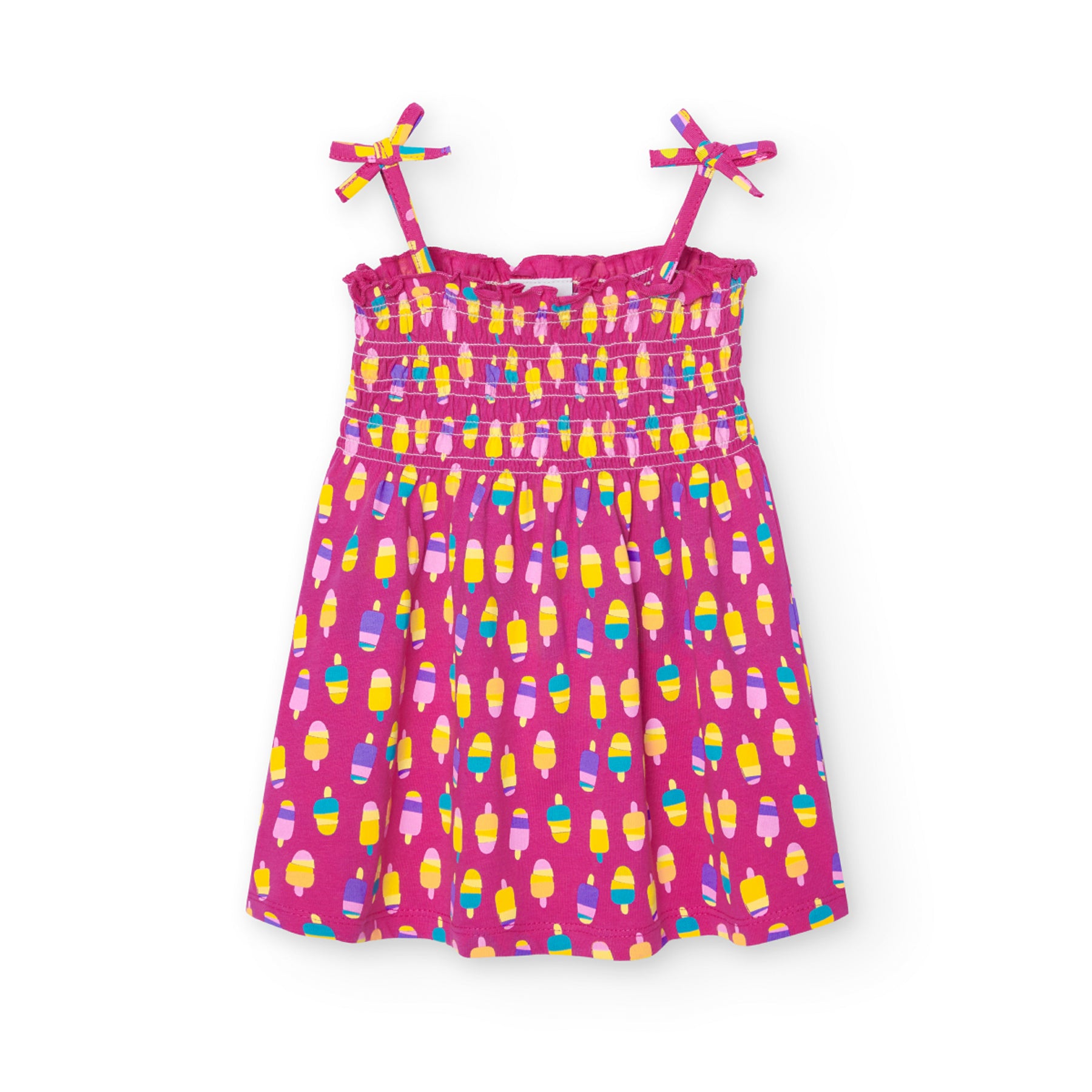Vestido De Punto Estampado Para Niña BOBOLI
