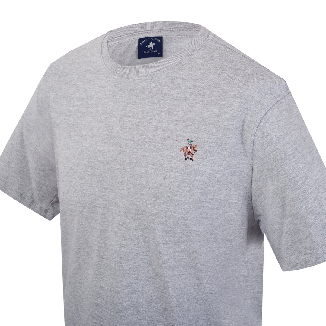 Playera Básica Gris Para Hombre Rock Hampton Polo Team