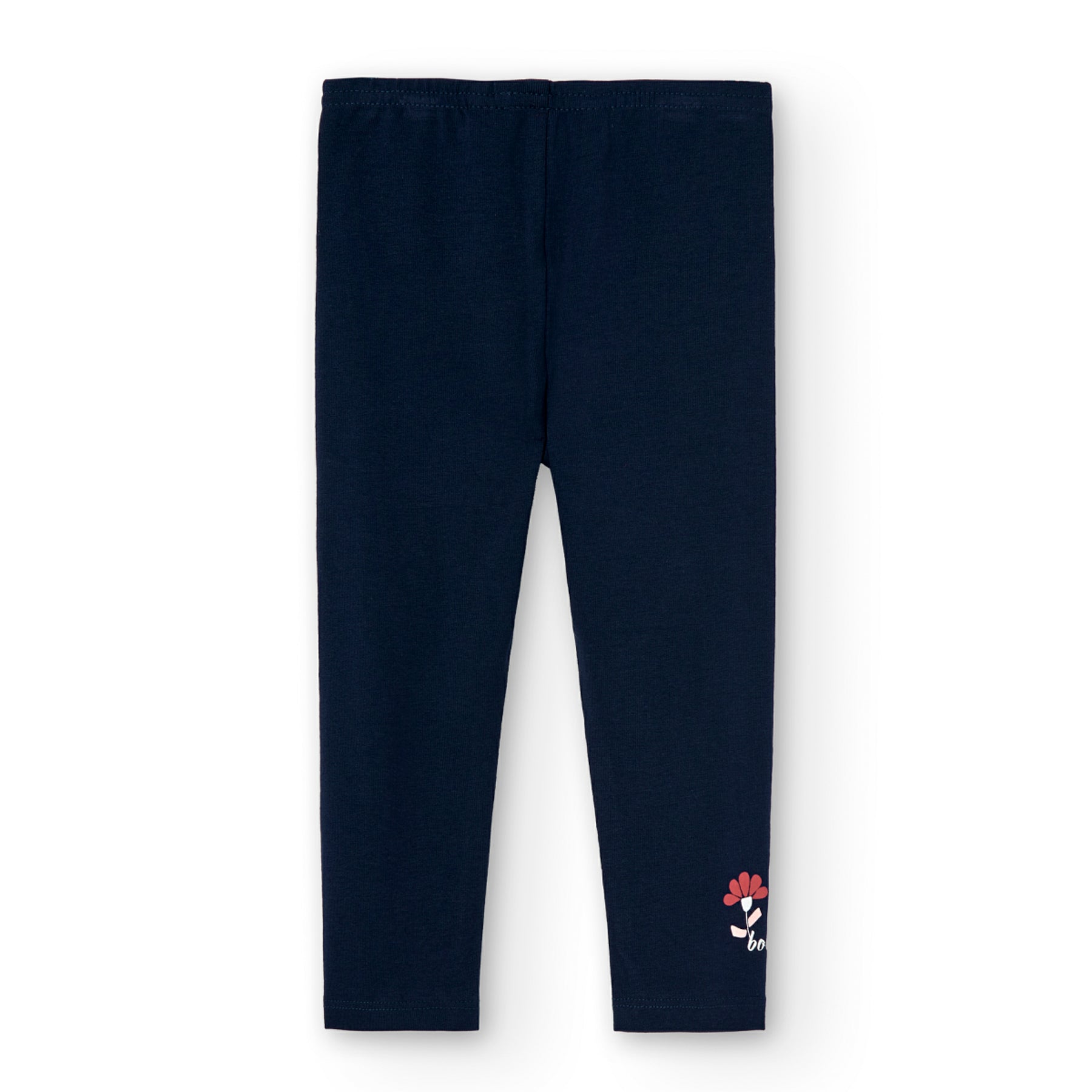 Leggings Punto Elástico Para Niña Color Marino BOBOLI