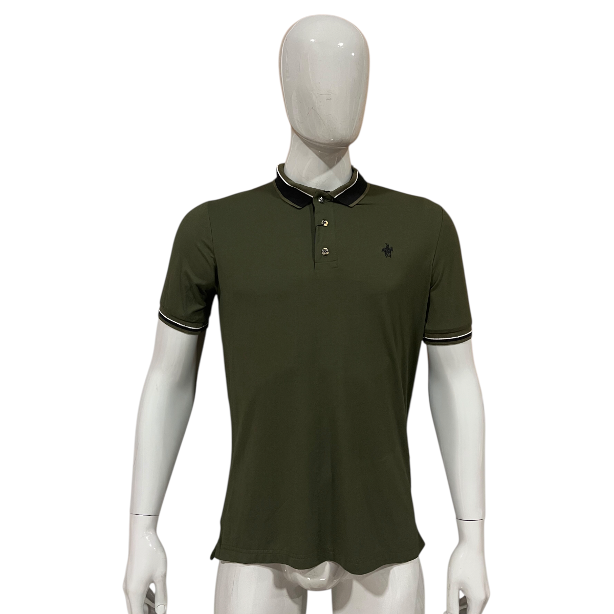 Playera Polo Color Olivo Rock Hampton Polo Team