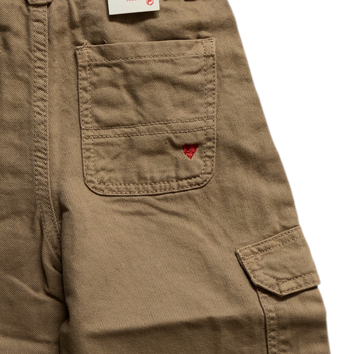 Pantalón Cargo Twill Dark Beige Wide Leg ZIPPY