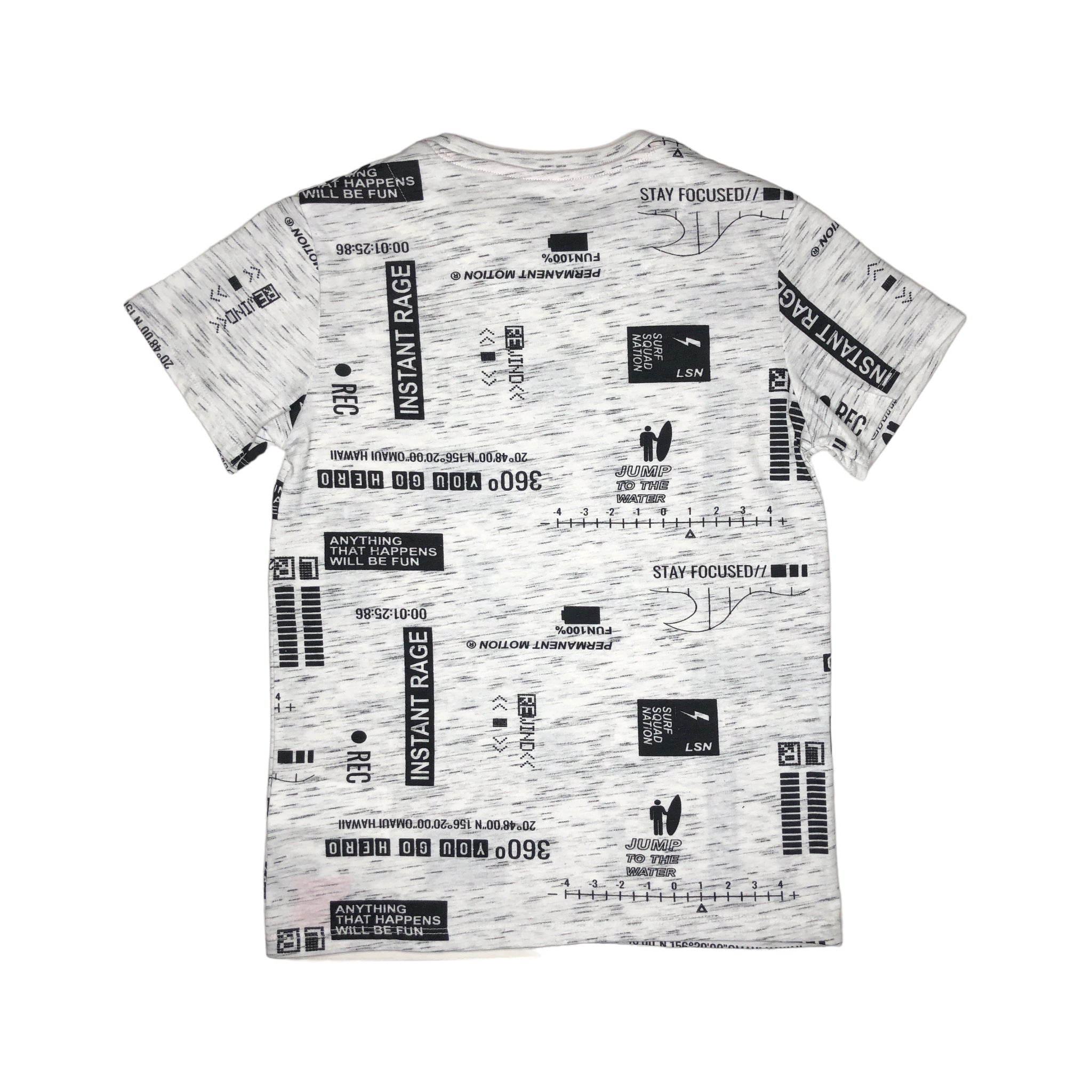 Playera con textos estampados letras para niño Losan