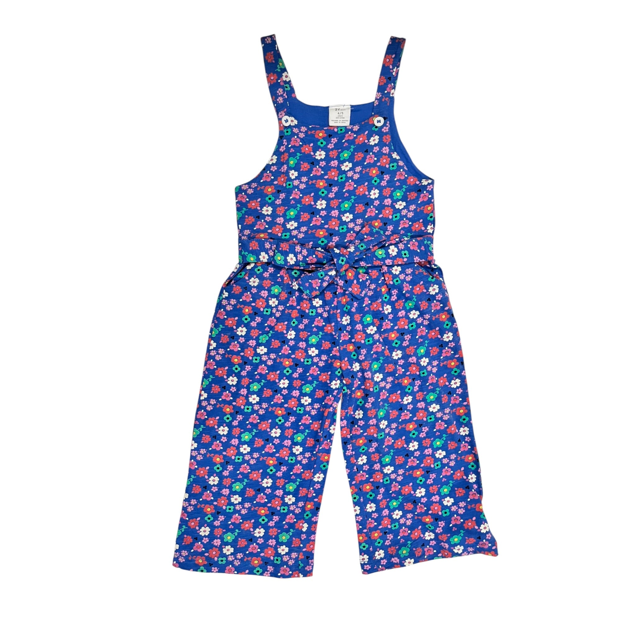 Overol Con Estampado De Flores Para Niña ZIPPY
