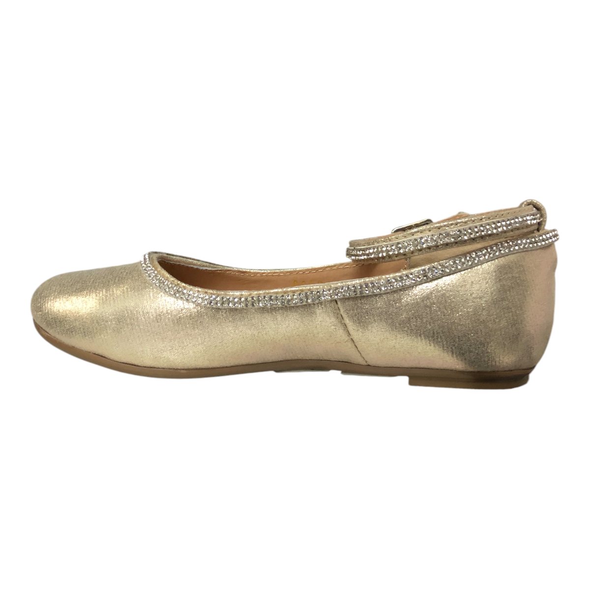 Flat Para Niña Color Oro Patey Girls
