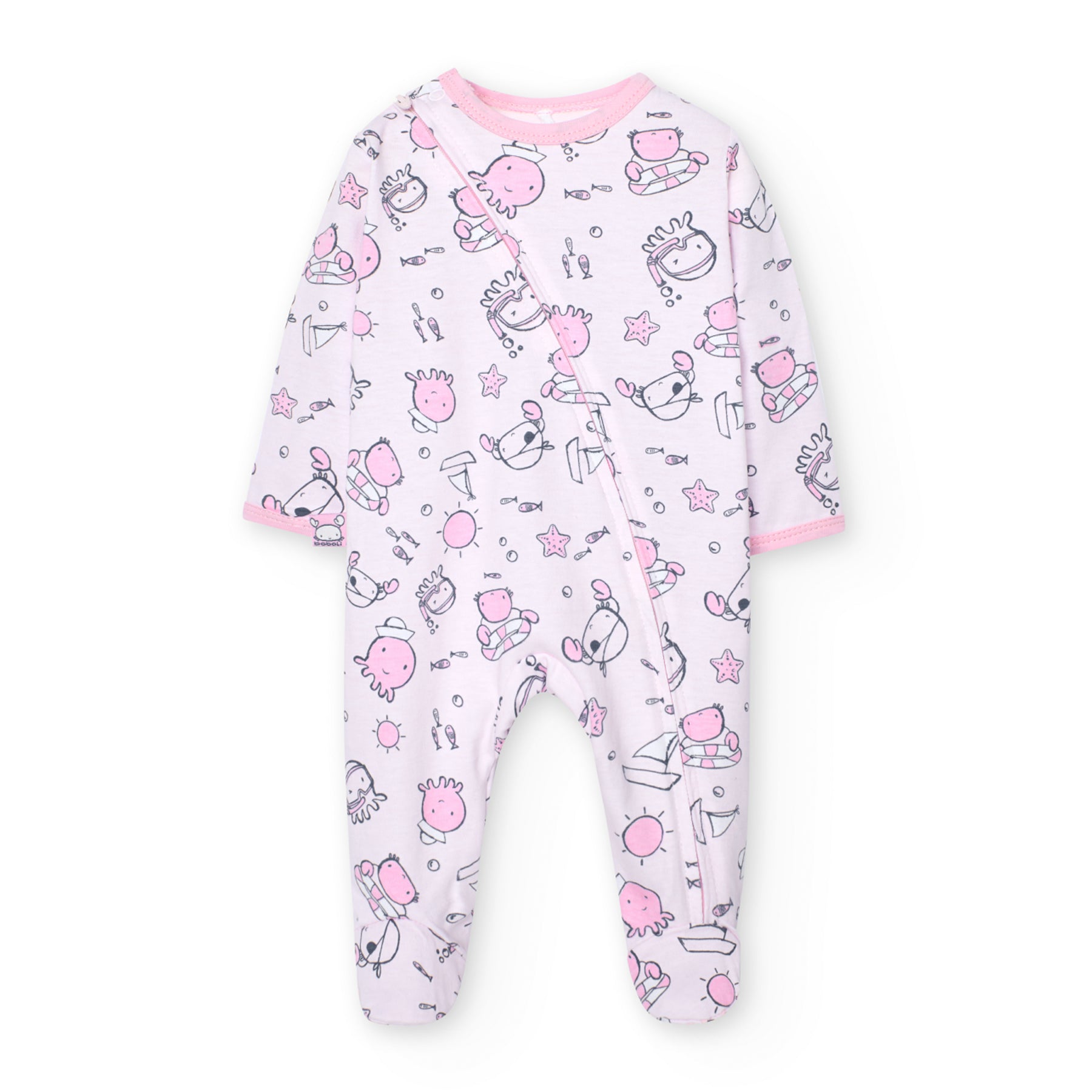 Mameluco Punto Rosa Para Bebé Niña BOBOLI