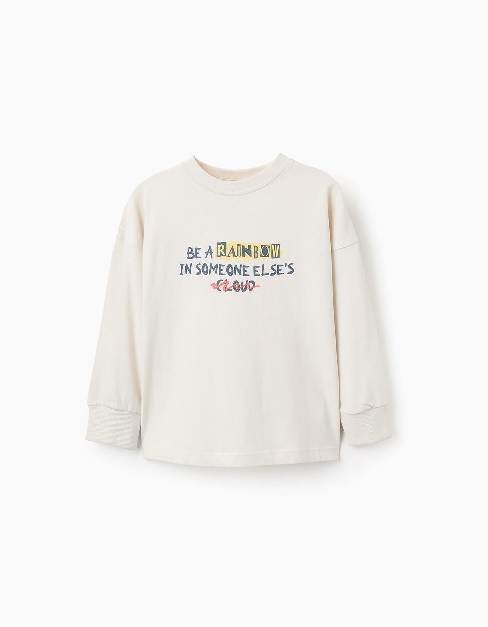 Playera De Manga Larga "RAINBOW" para niño ZIPPY