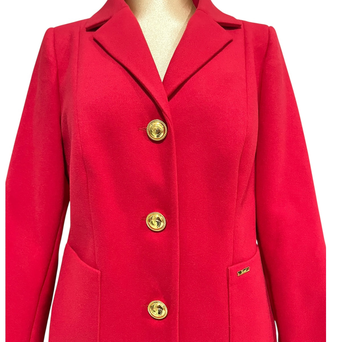 Abrigo Color Rojo Mussi