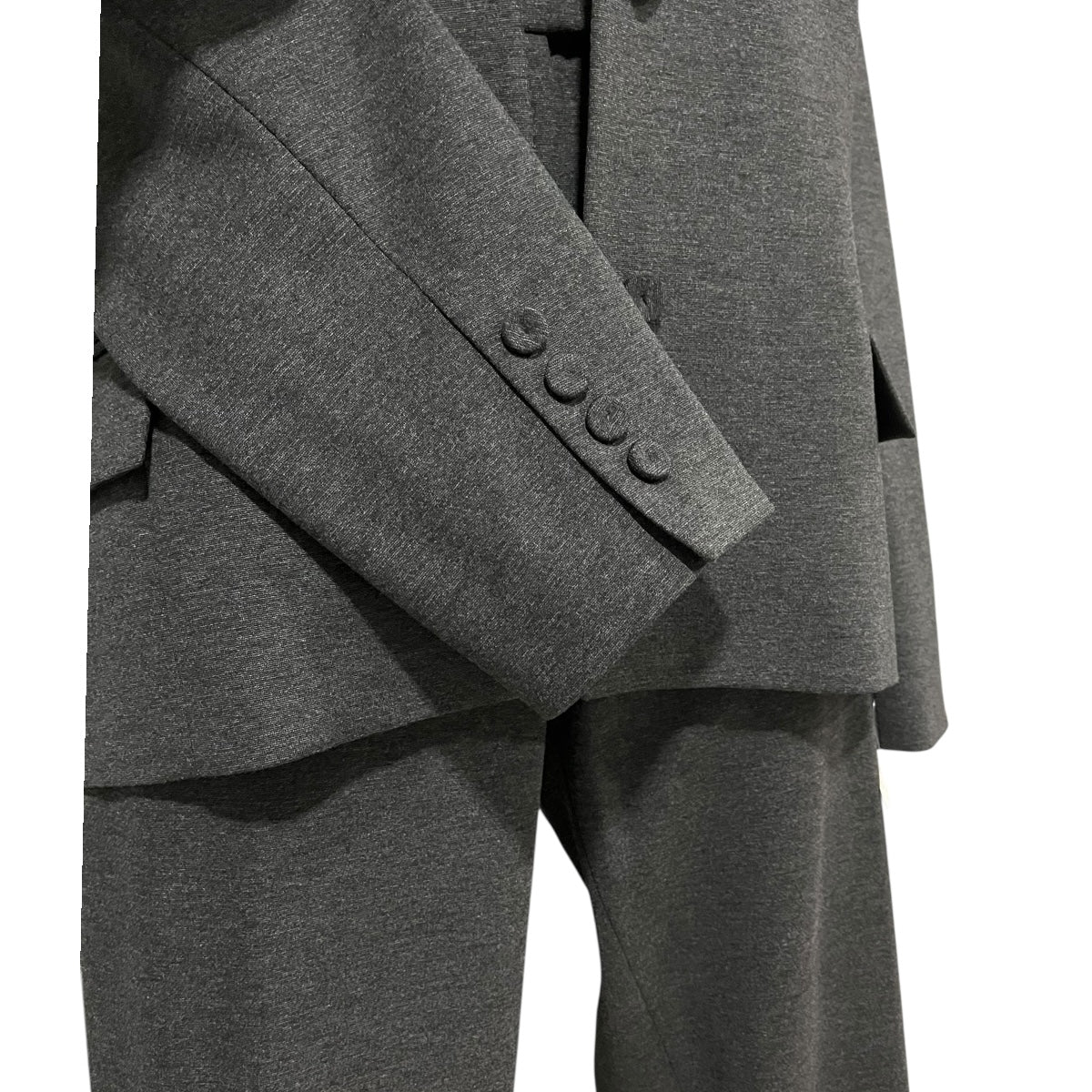 Conjunto Gris Oxford Saco Y Pantalón Básico