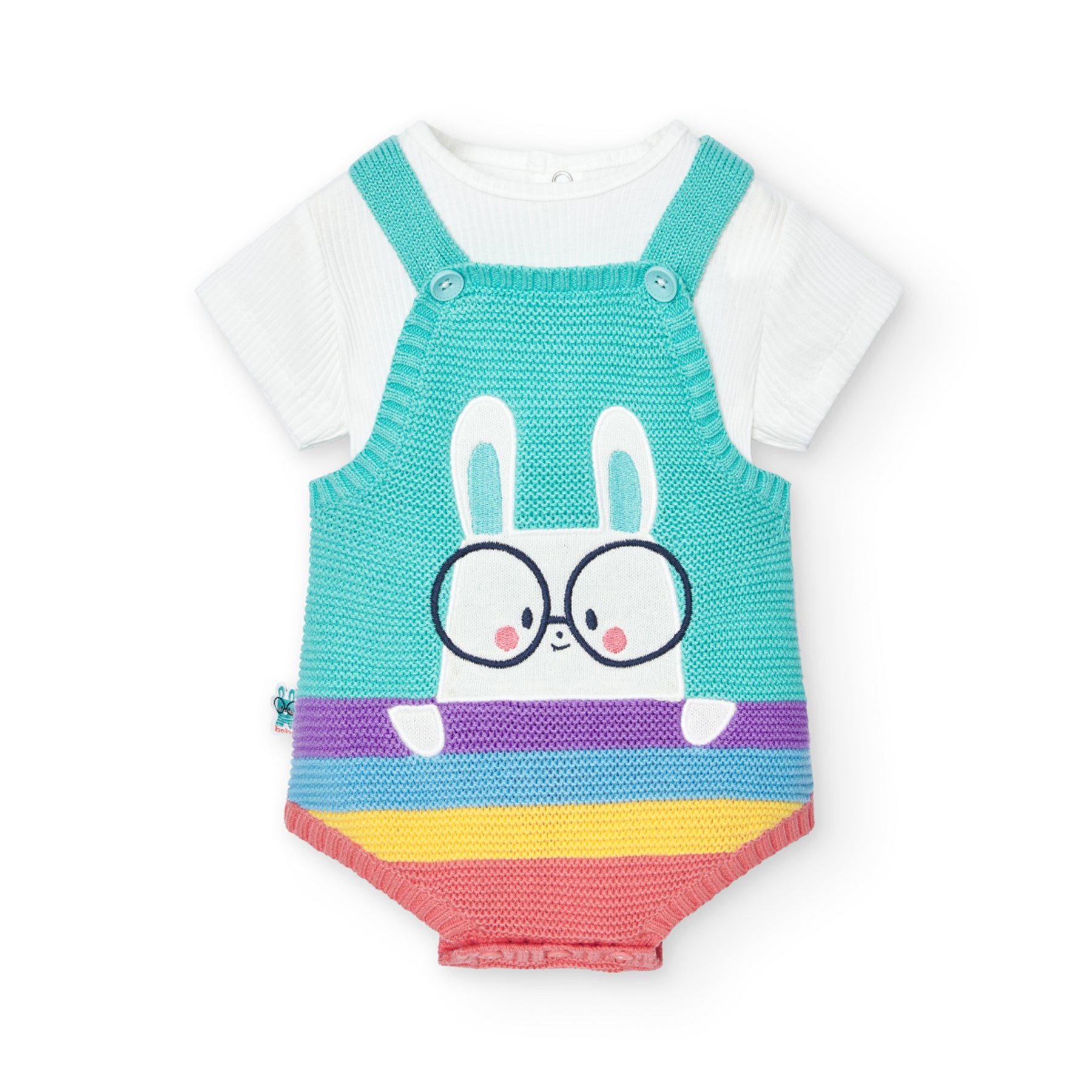 Conjunto de Punto Combinado Para Bebé Unisex BOBOLI