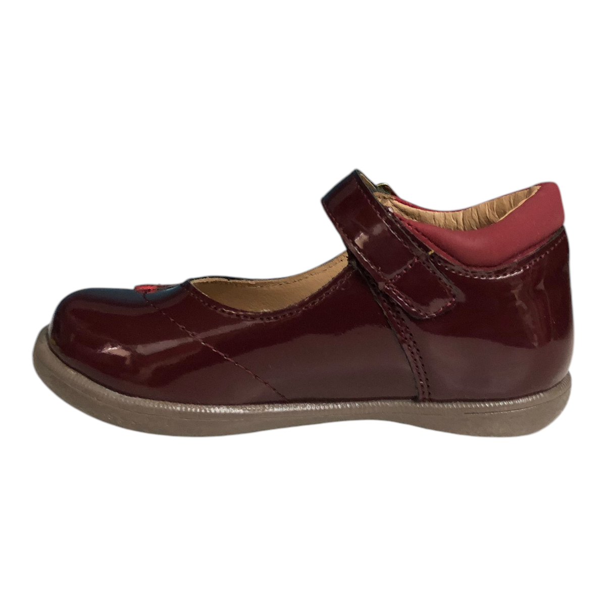 Zapato Charol Color Vino Coqueta