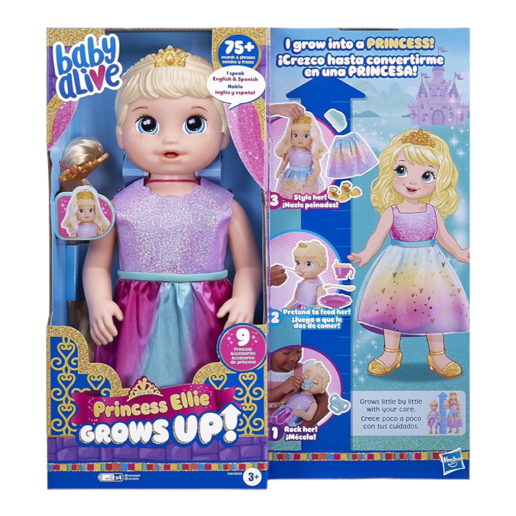 Baby Alive Princesa Ellie Grows Up Hasbro