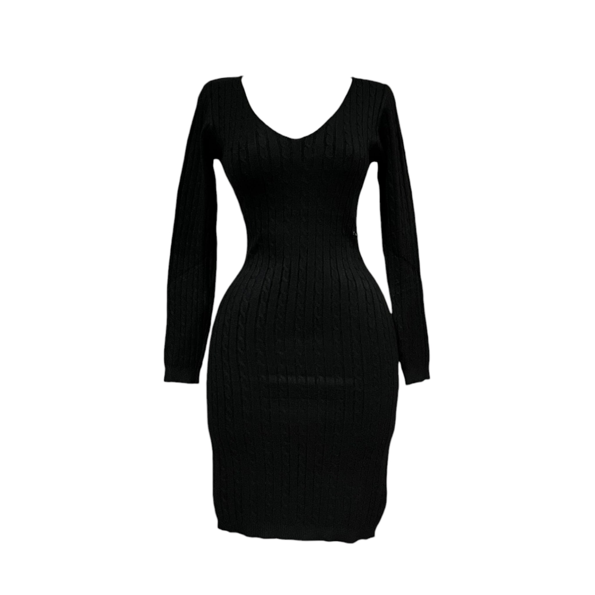 Vestido Tejido Negro Para Dama MUSSI