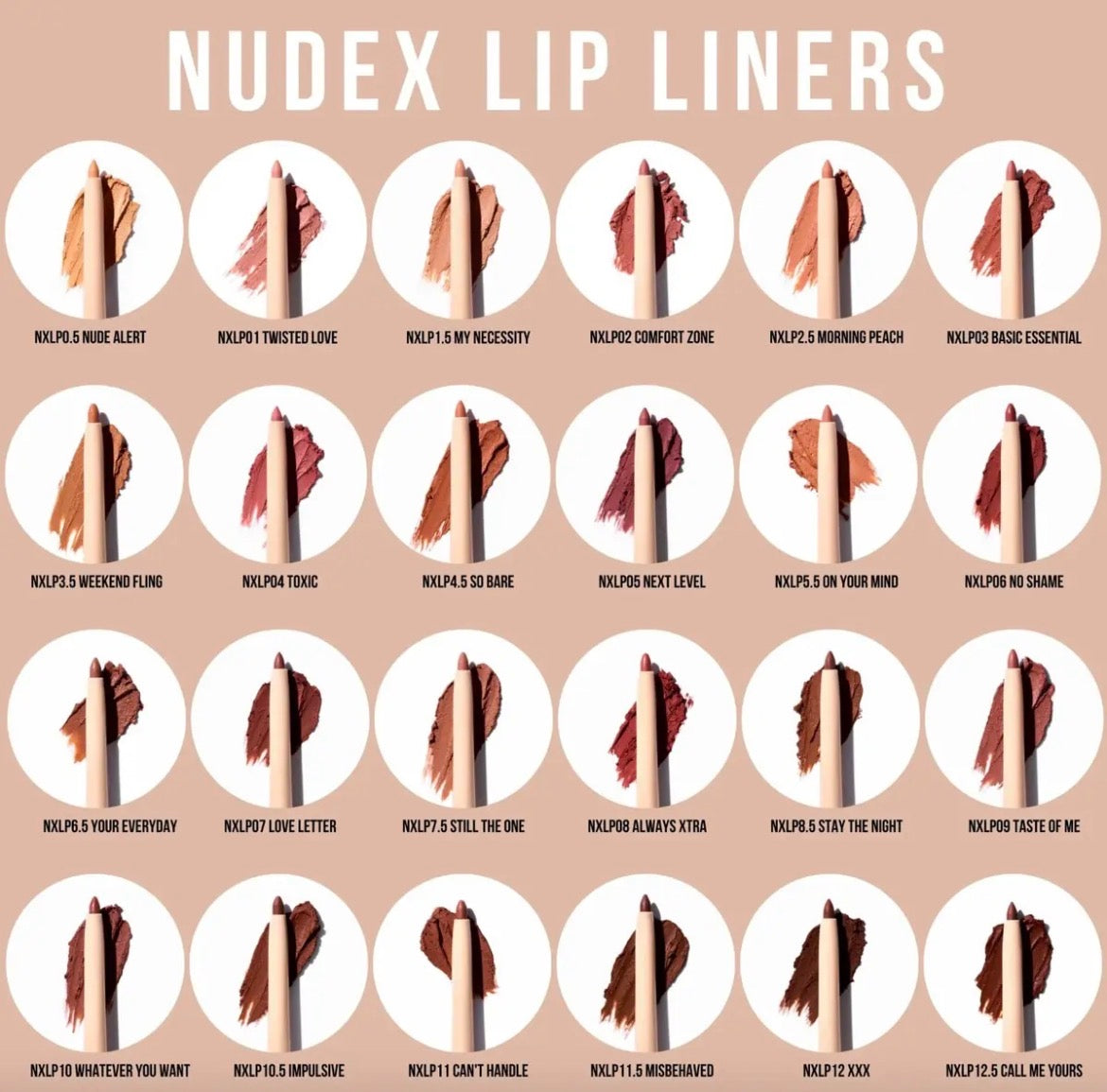 Delineadores De Labios Lipliner Nude X Beauty Creations