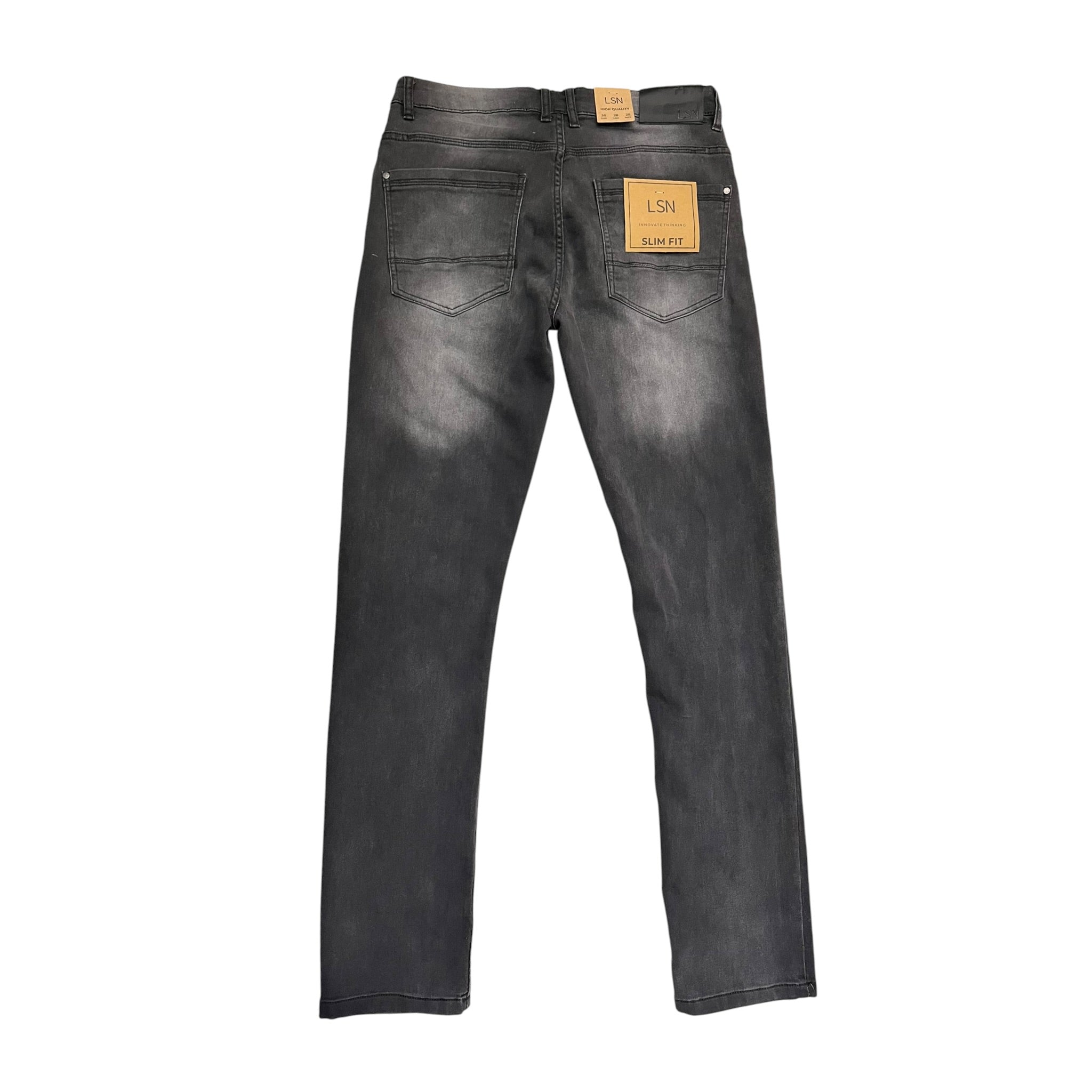 Pantalón Slim Fit Para Caballero Gris Oscuro LSN