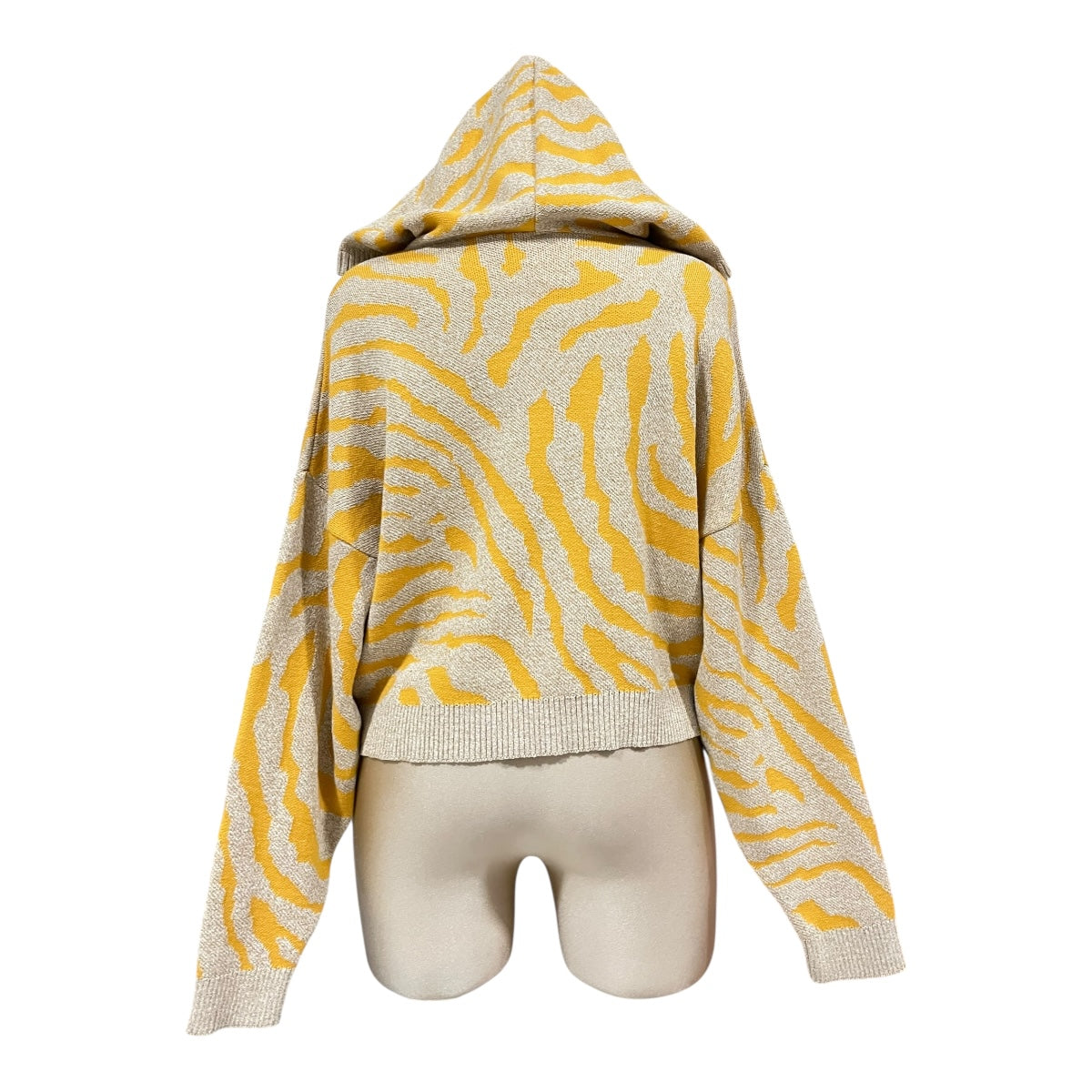 Sudadera Con Capucha Zebra Color Amarillo Para Mujer OM