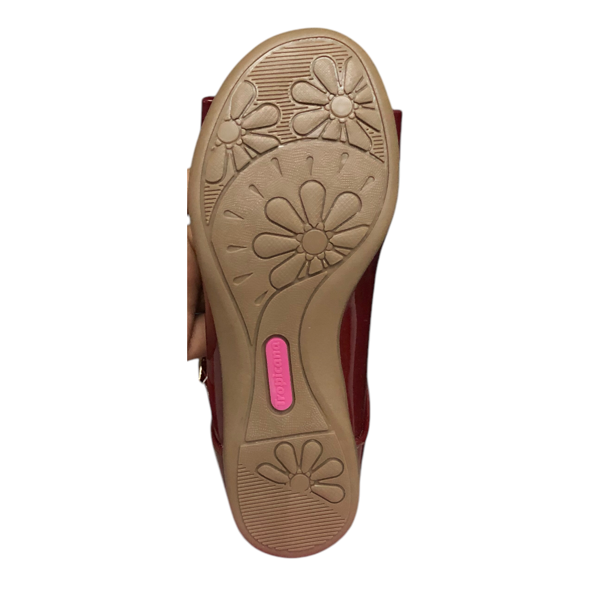 Zapato Charol Para Niña Rojo Cereza TROPICANA